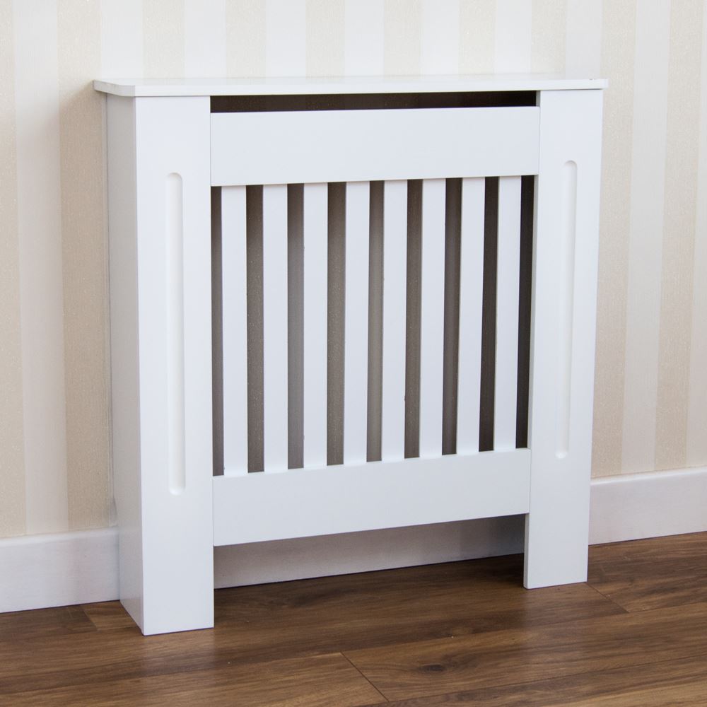 Chelsea Radiator Covers Wooden Grill Slatted MDF Furniture White Sizes