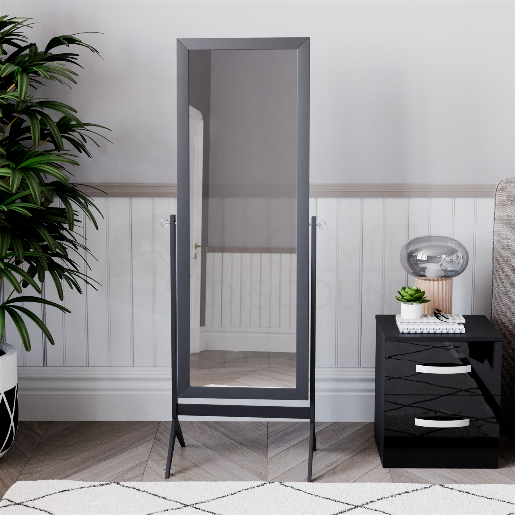 5ft Free Standing Mirror Floor Standing Cheval Full Length Dressing Bedroom - Picture 21 of 31