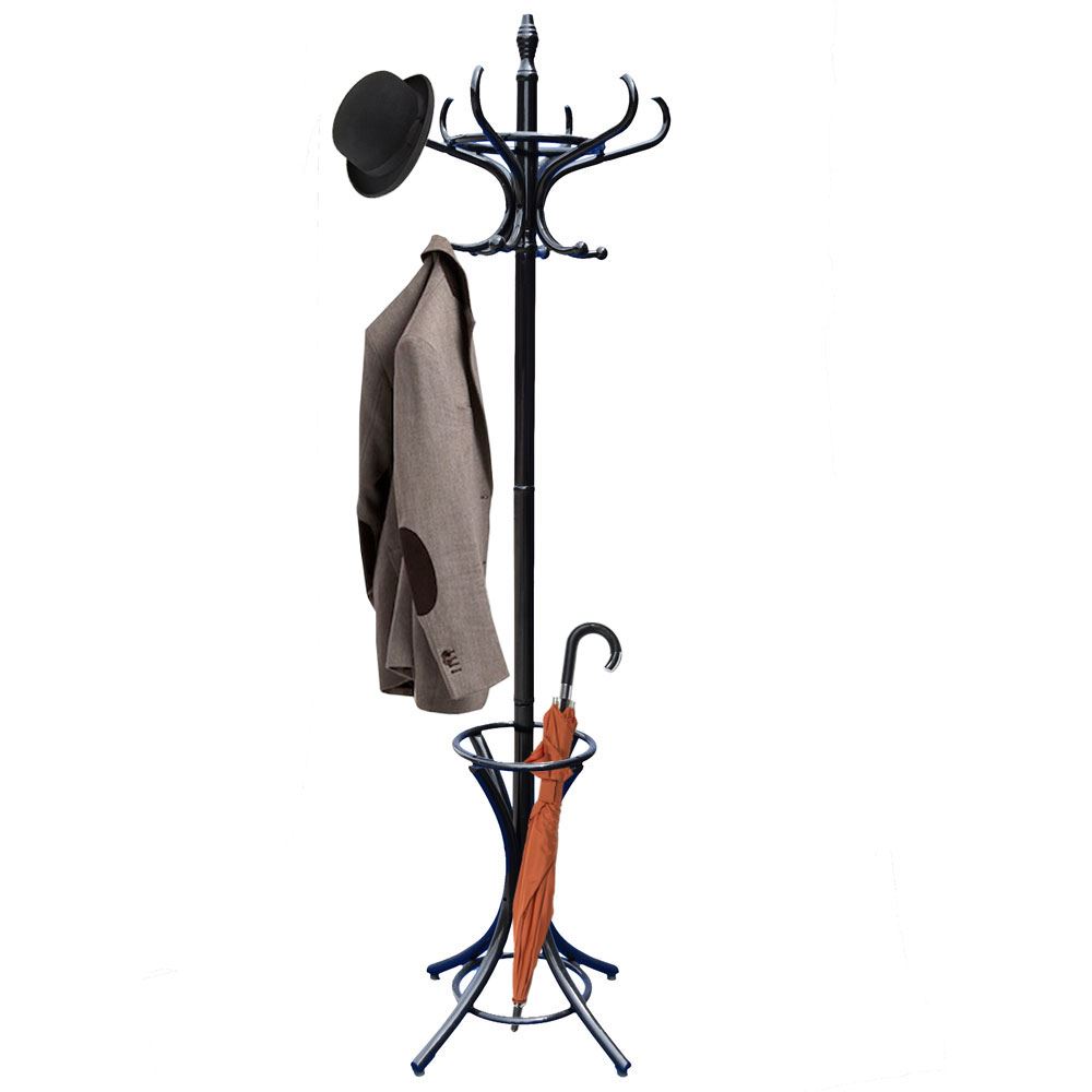 Coat Stand Black Hook Coat/Hat/Jacket/Umbrella Standing Bentwood