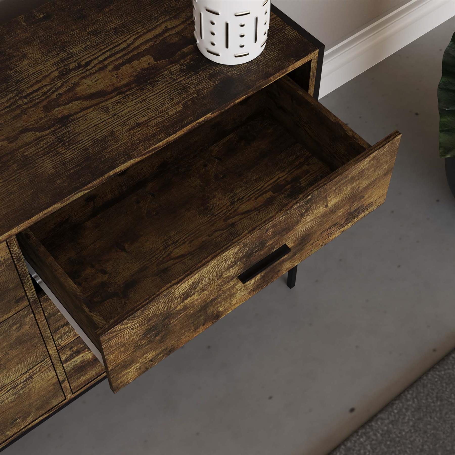 Industrial Chest of Drawers Bedroom Furniture Bedside Chest 1 to 6 Drawers - Picture 55 of 61