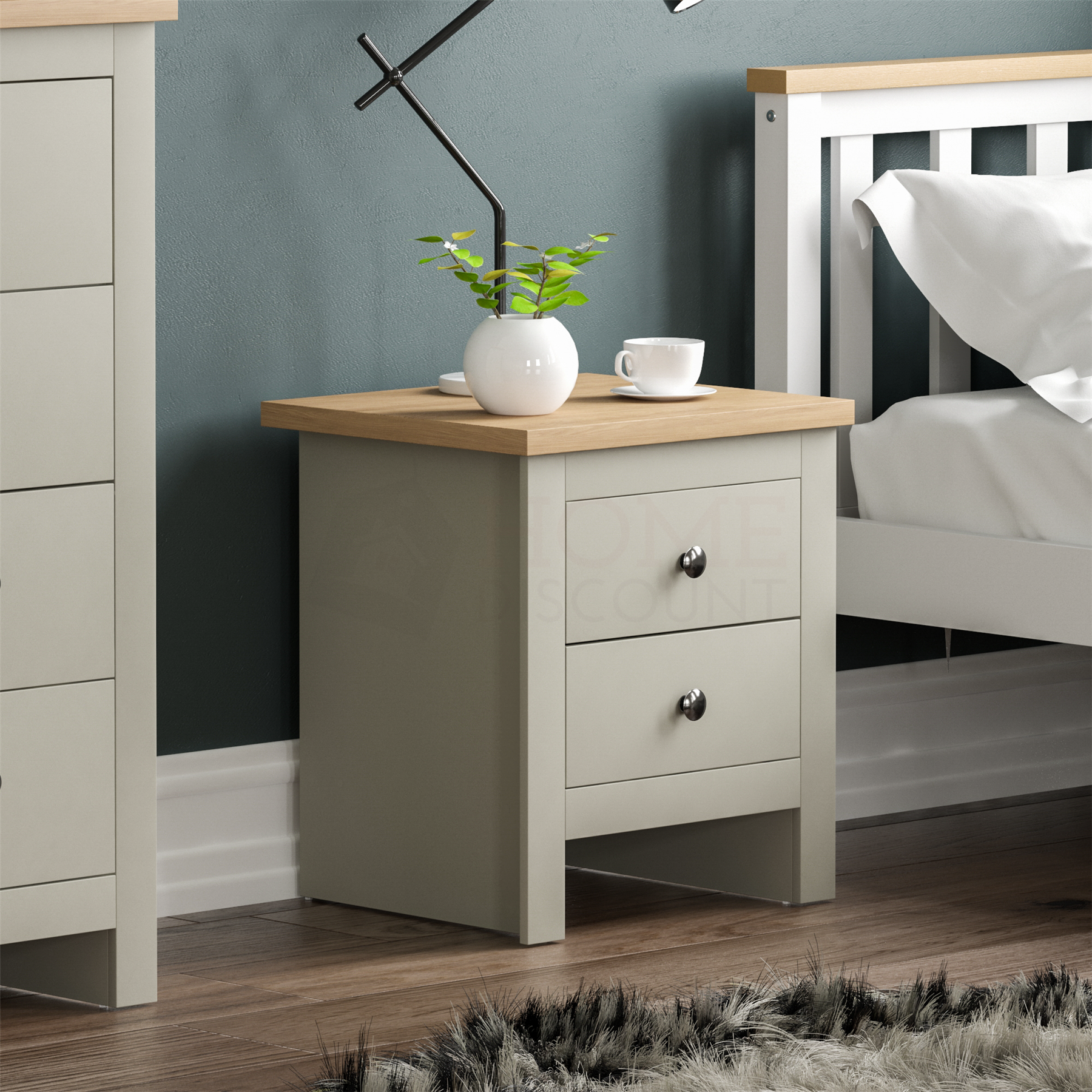 Arlington Chest of Drawers Table Bookcase Sideboard Bedroom Living Room MDF Grey - Picture 137 of 210