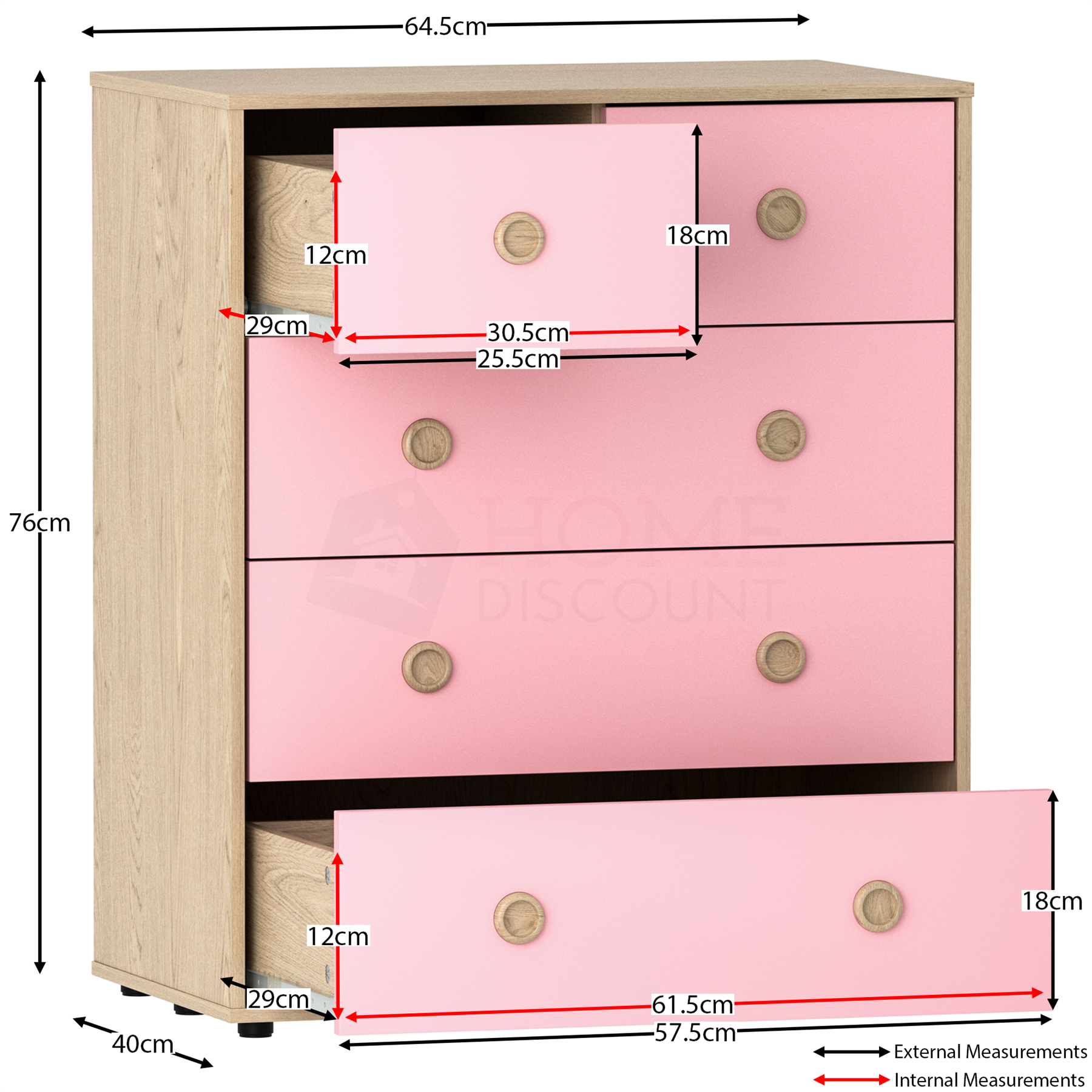 Bedroom Furniture Set Chest of Drawers Wardrobe Bedside Cabinet Table Desk - Picture 26 of 31