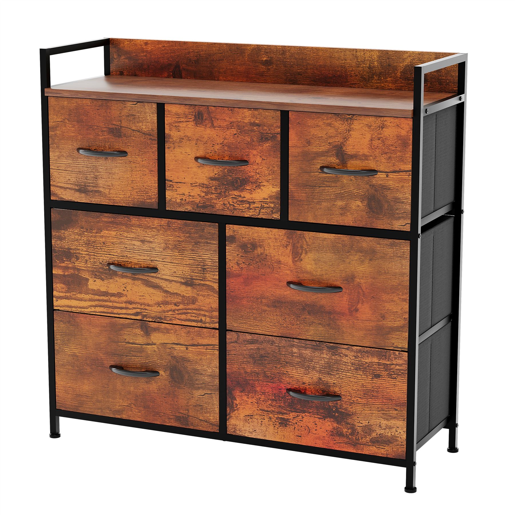 Moderne Stoff Kommode Aufbewahrung Organizer Schlafzimmer Möbel "UKFR" - Bild 42 von 65