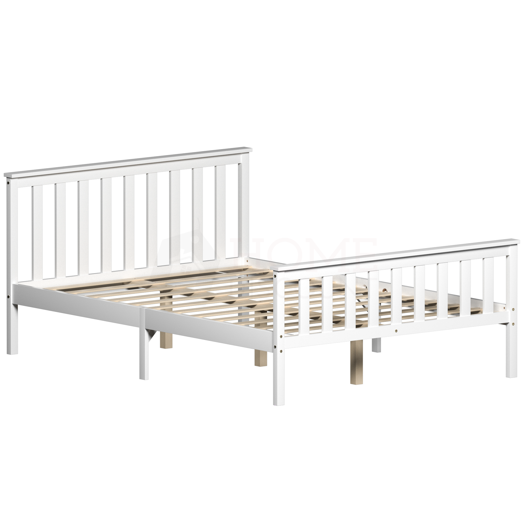 Wood Bed Single Double King Size 3ft 4ft6 5ft Solid Frame Mattress White Pine - Picture 19 of 67