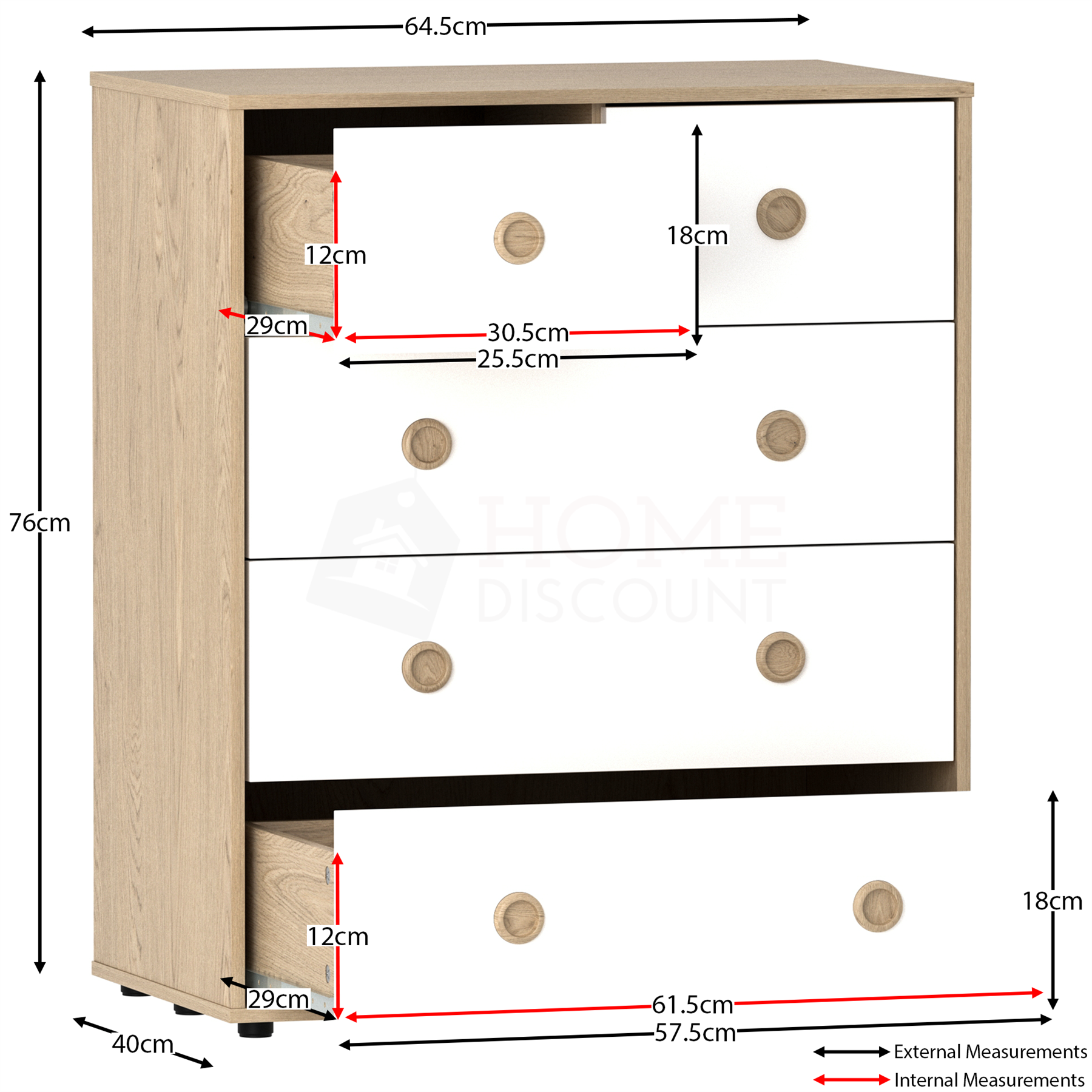 Bedroom Furniture Set Chest of Drawers Wardrobe Bedside Cabinet Table Desk - Picture 6 of 31
