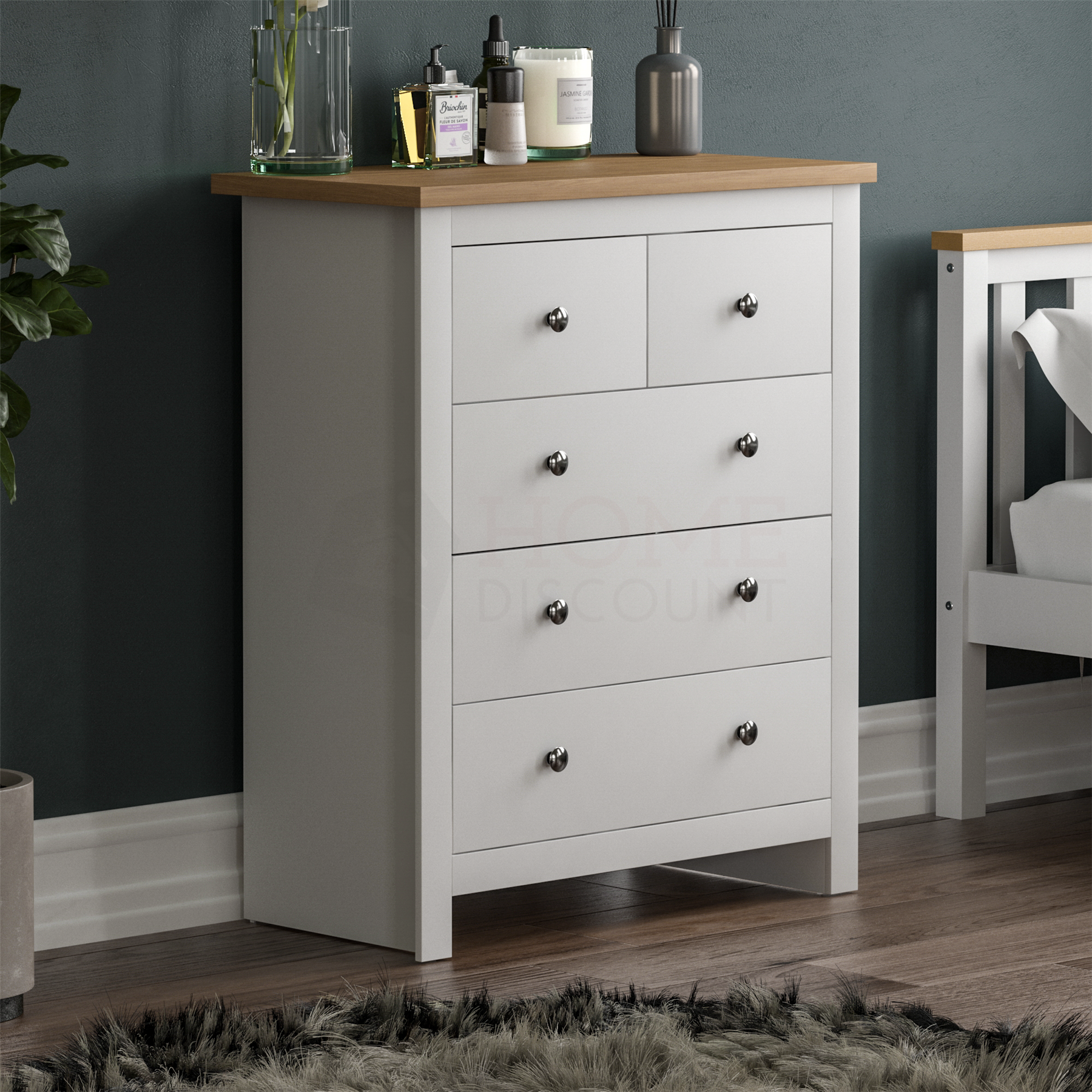 Arlington Chest of Drawers Bedside Cabinet Dressing Table Bedroom ...