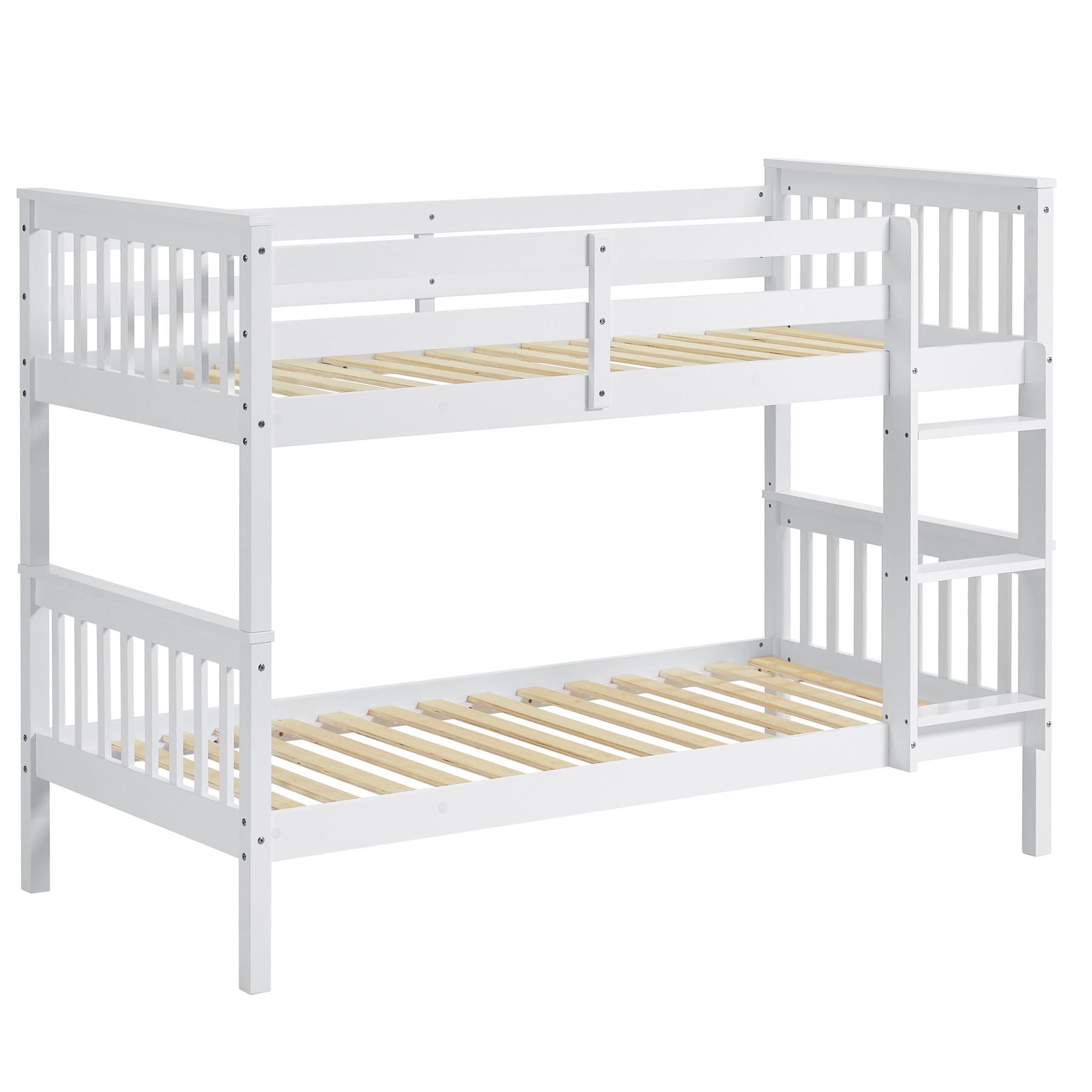Wooden Bunk Beds Detachable Triple Sleeper High Sleeper Ladder Kids - Picture 8 of 25