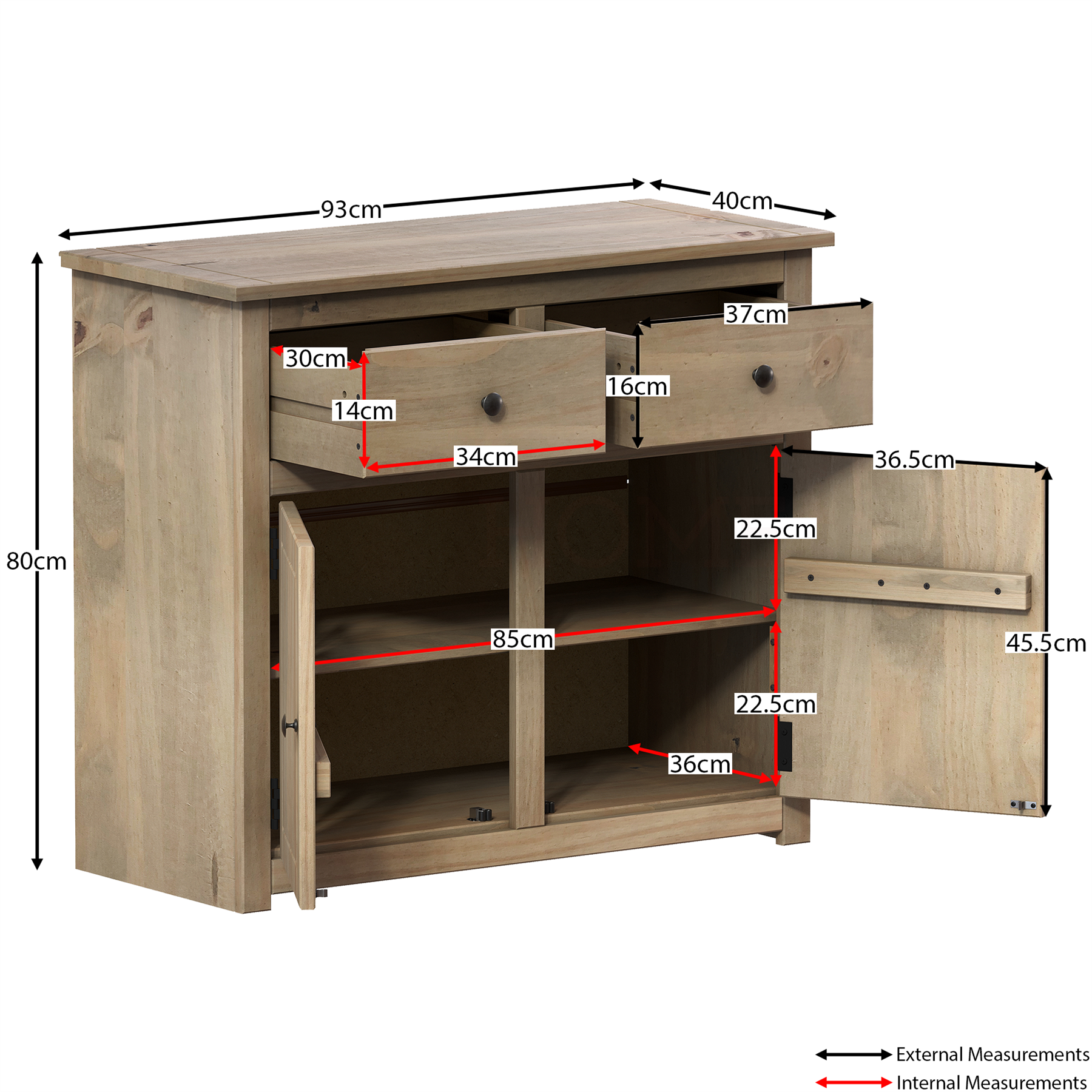 Solid Pine Bedroom Furniture Living Room Bedside Chest Drawer Coffee Table - Picture 33 of 80