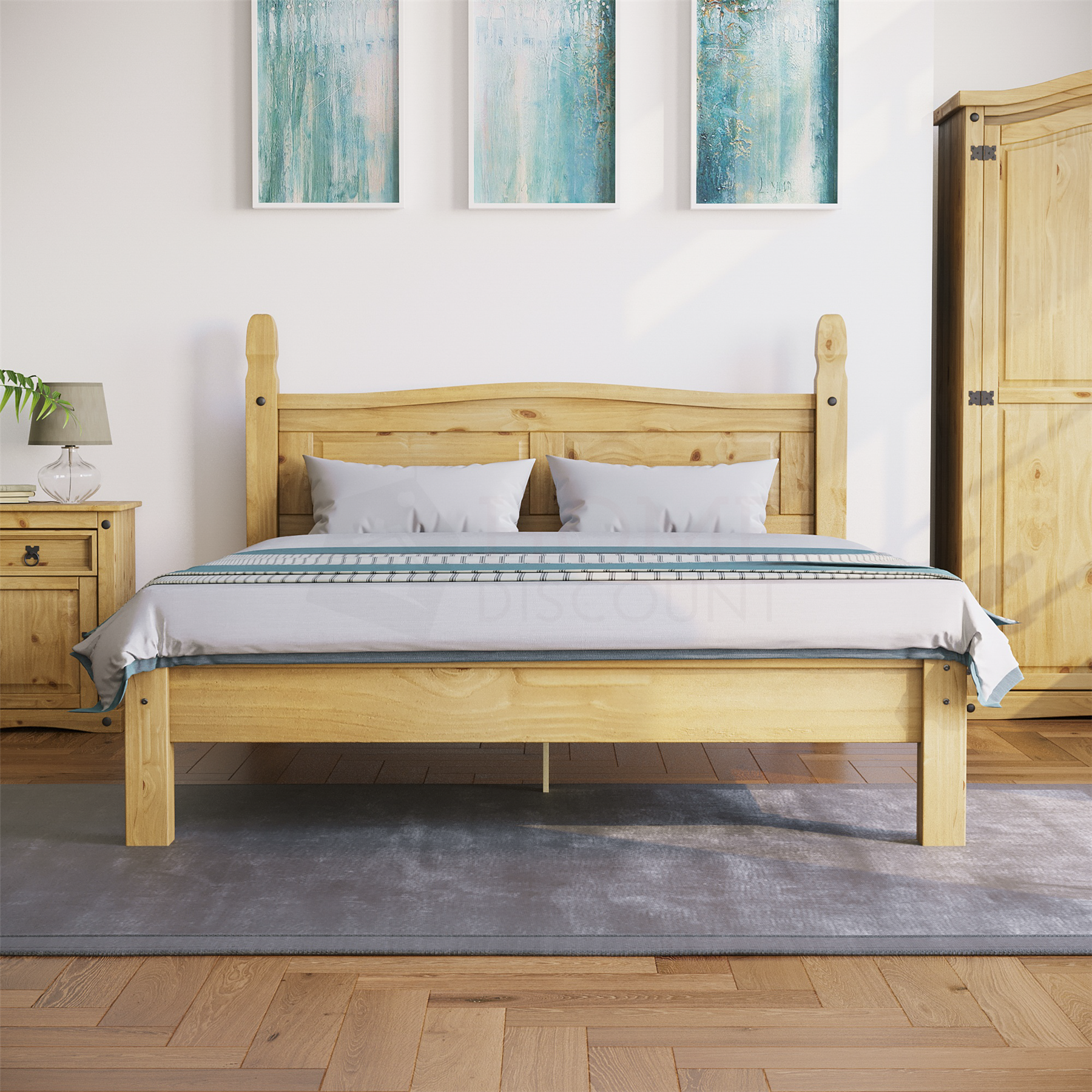 Corona Chest of Drawers Wardrobe Bed Mexican Solid Waxed Pine Bedroom Furniture - Picture 67 of 129