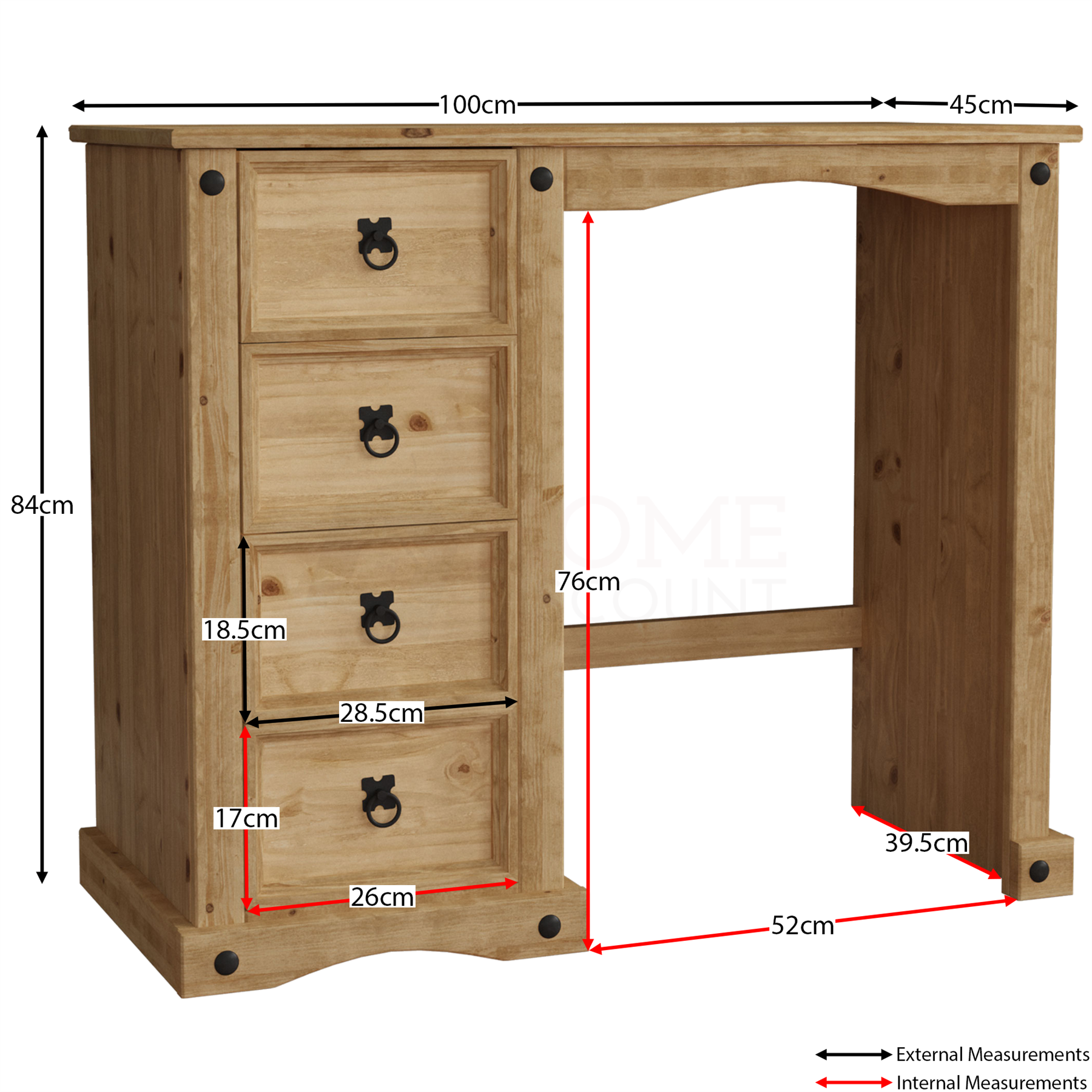 Corona Chest of Drawers Wardrobe Bed Mexican Solid Waxed Pine Bedroom Furniture - Picture 120 of 129