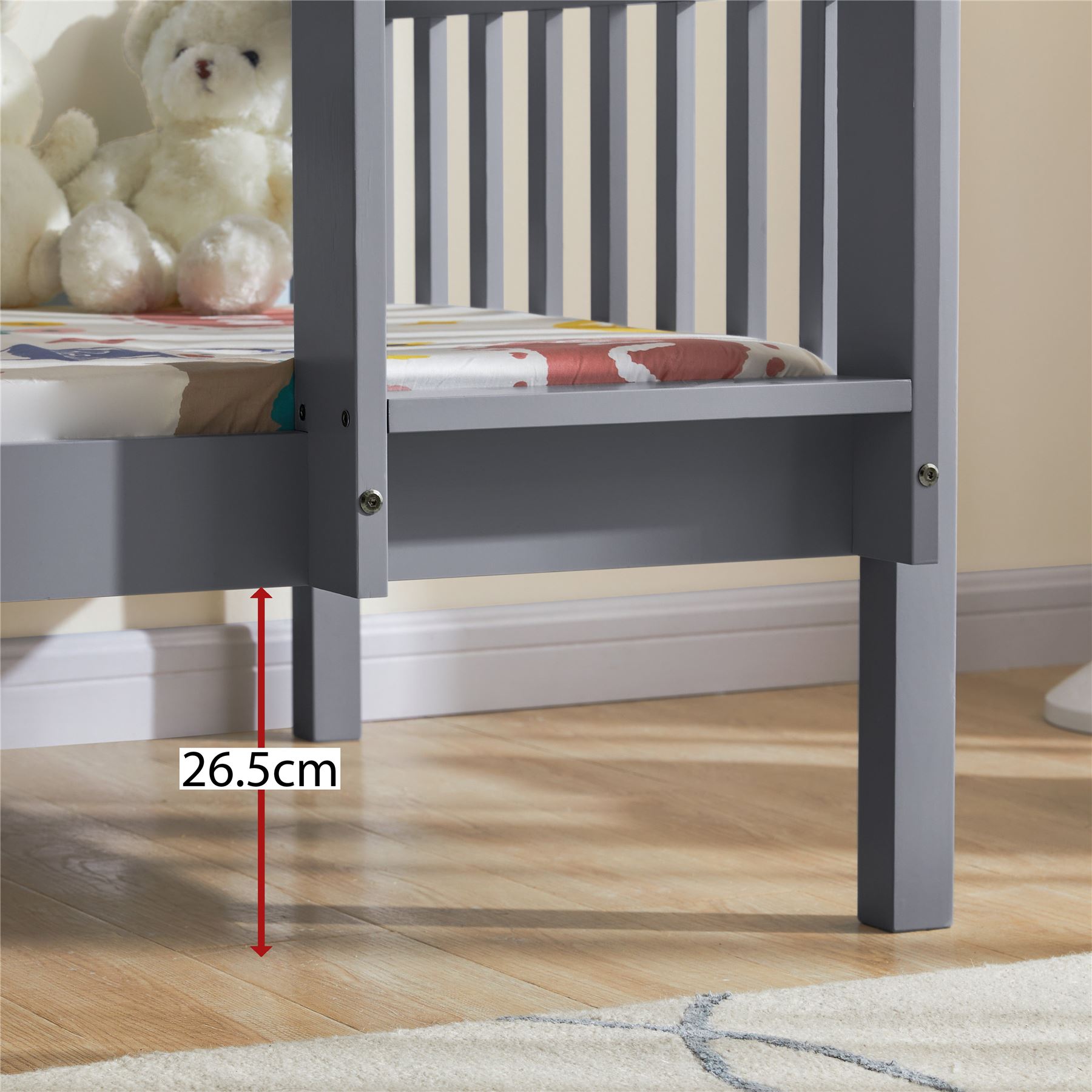 Bunk Bed High Sleeper Solid Pine Wood Frame Slats Childrens Kids Single 3FT - Picture 7 of 18