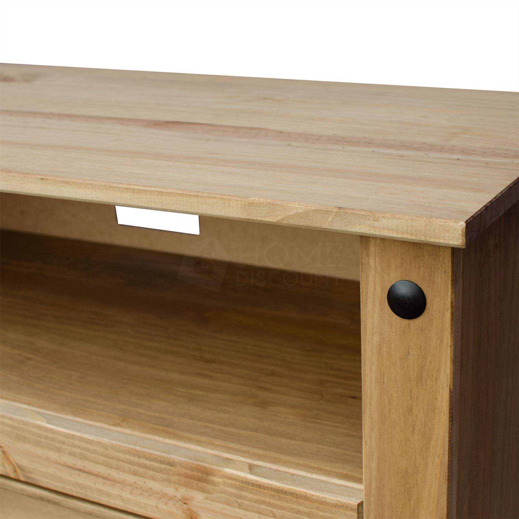 Corona Panama TV Media DVD Unit Solid Pine Wood Mexican Rustic