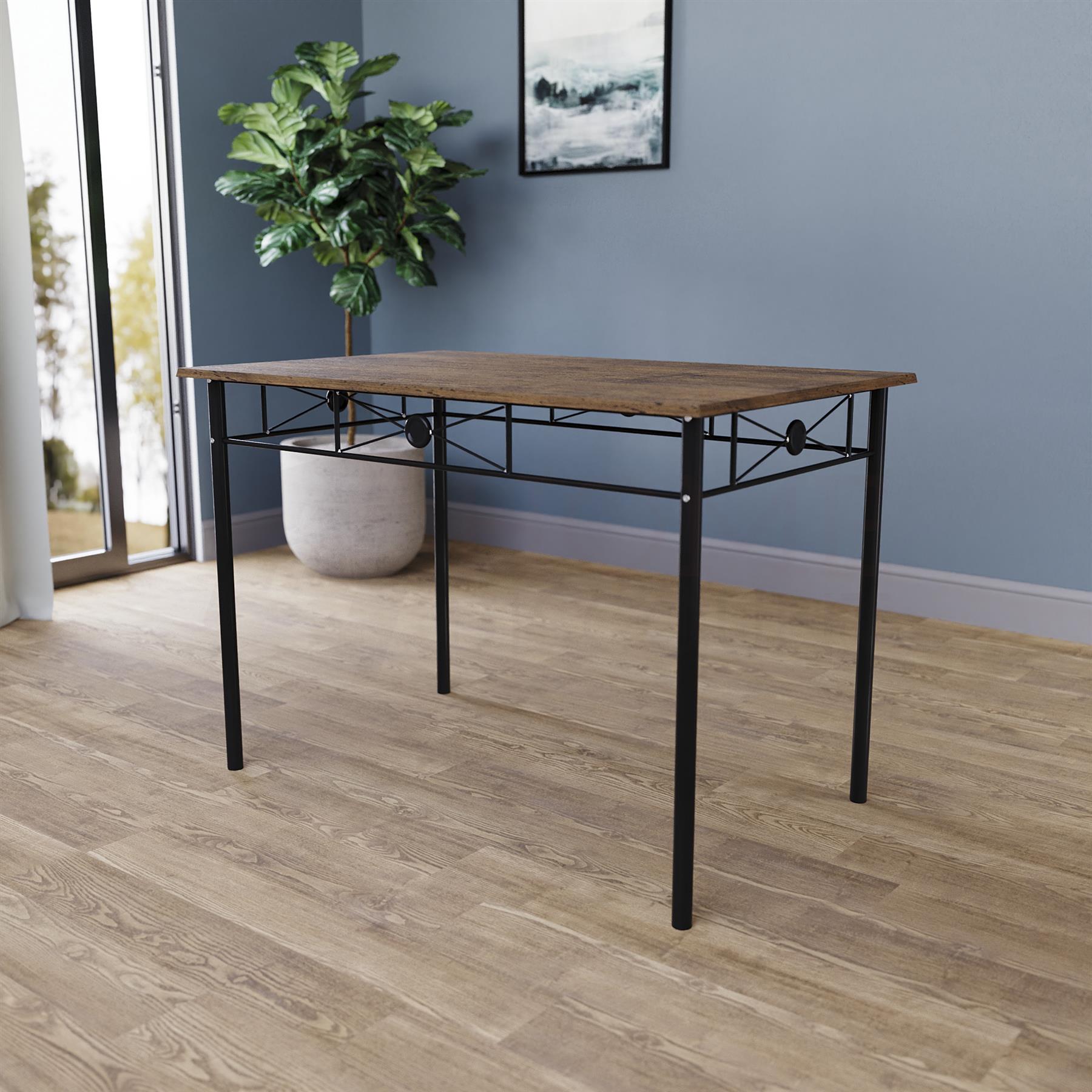 Wooden Dining Table & Chair Set 2 / 4 Seater Bench Chair Kitchen Room Furniture - Picture 61 of 82