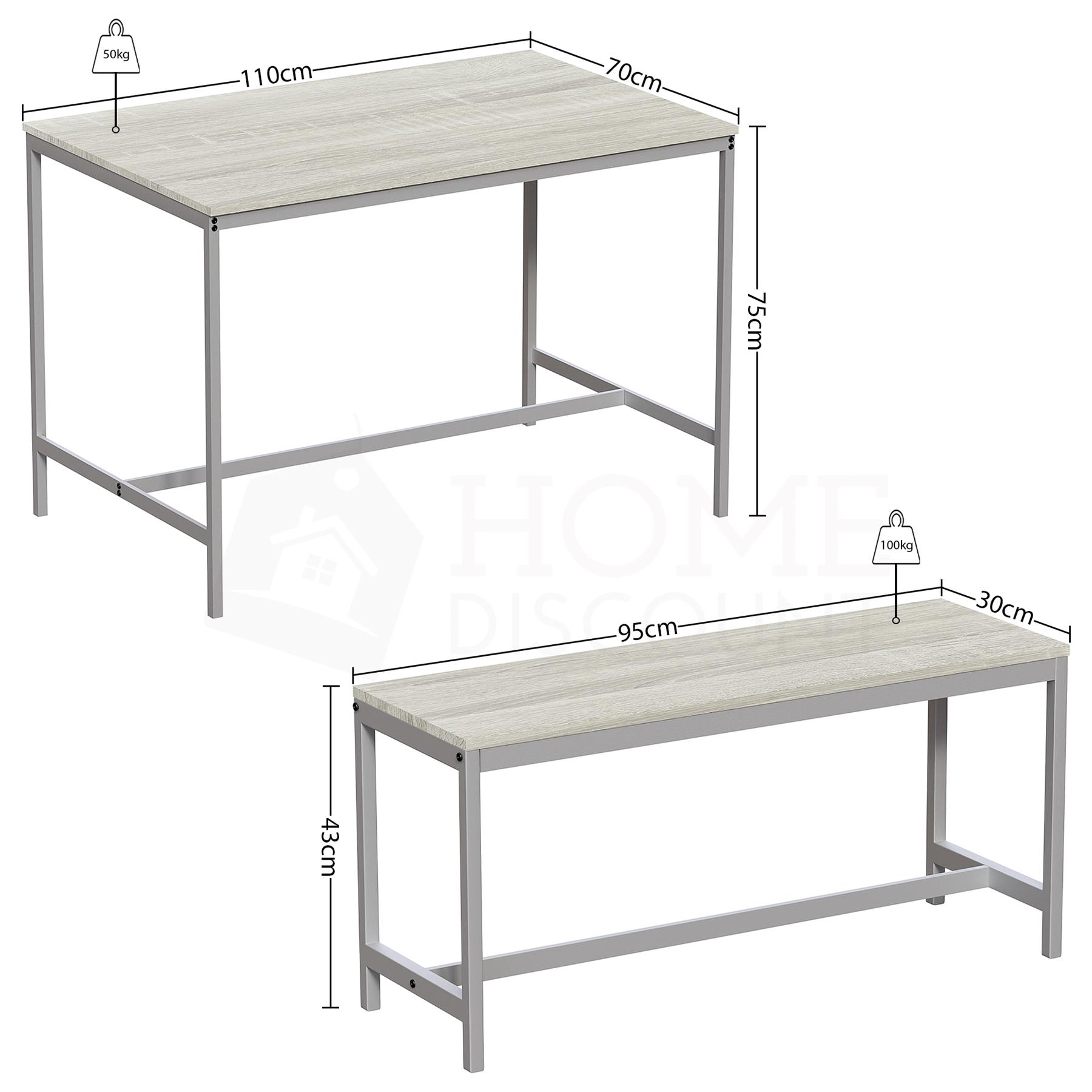 Vida Designs Dining Table Chairs Bar Stool Bench Set Kitchen Dining Furniture - Picture 3 of 23