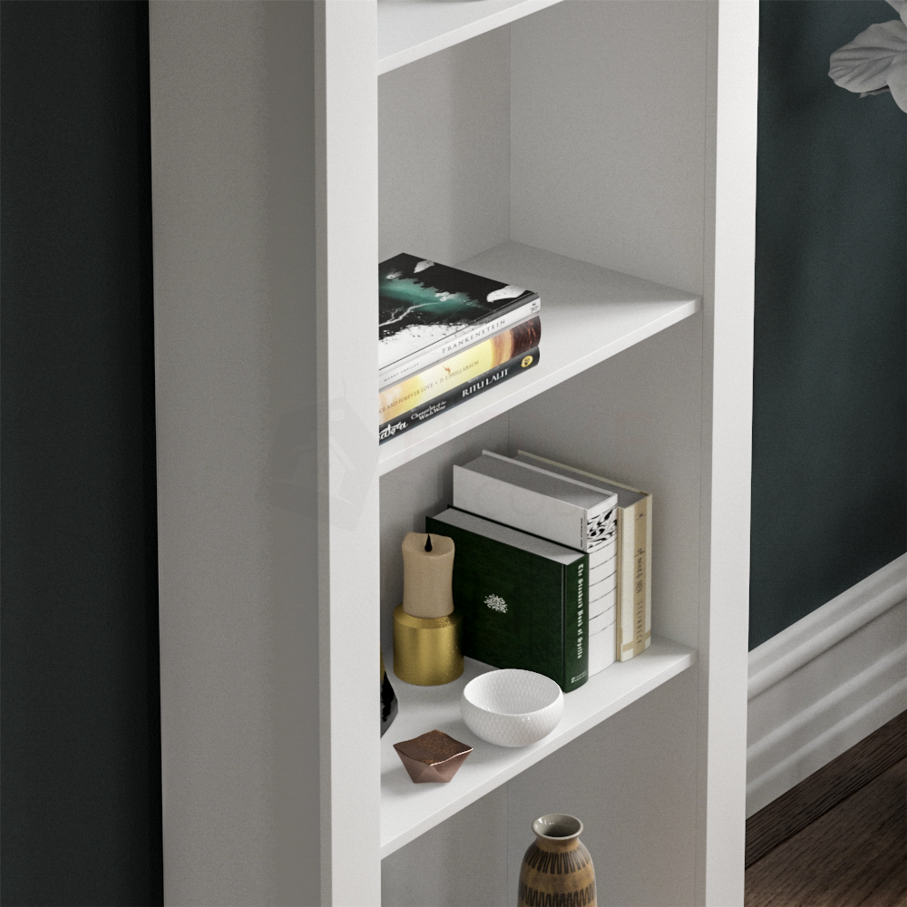 Arlington 3 4 5 Ebenen Bücherregal Vitrinenregal Regal Aufbewahrung Holz Möbel - Bild 13 von 43