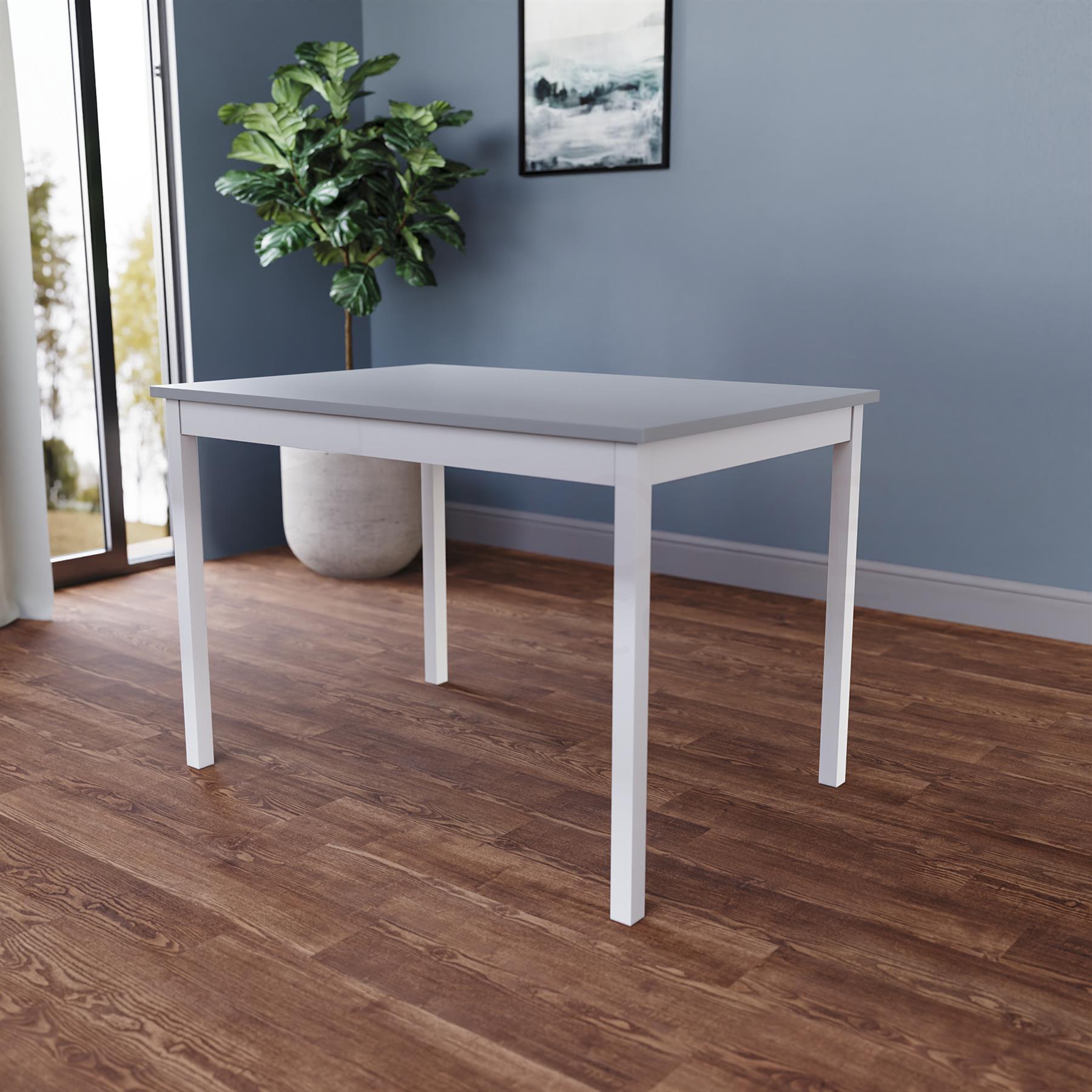 Solid Wood Dining Table and 2 4 Chairs Set Home Kitchen Furniture 3 Colours - Picture 71 of 73