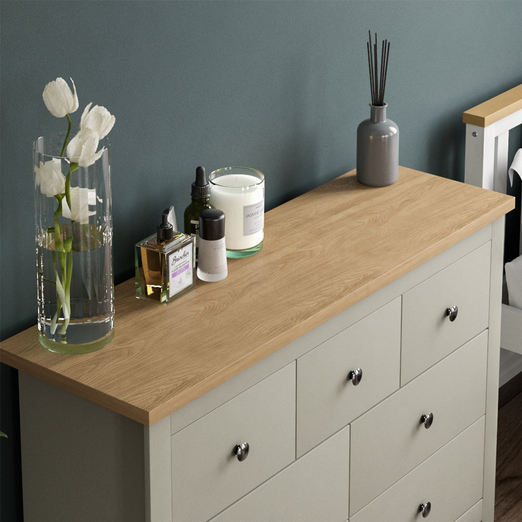 Arlington Chest of Drawers Table Bookcase Sideboard Bedroom Living Room MDF Grey - Picture 161 of 210