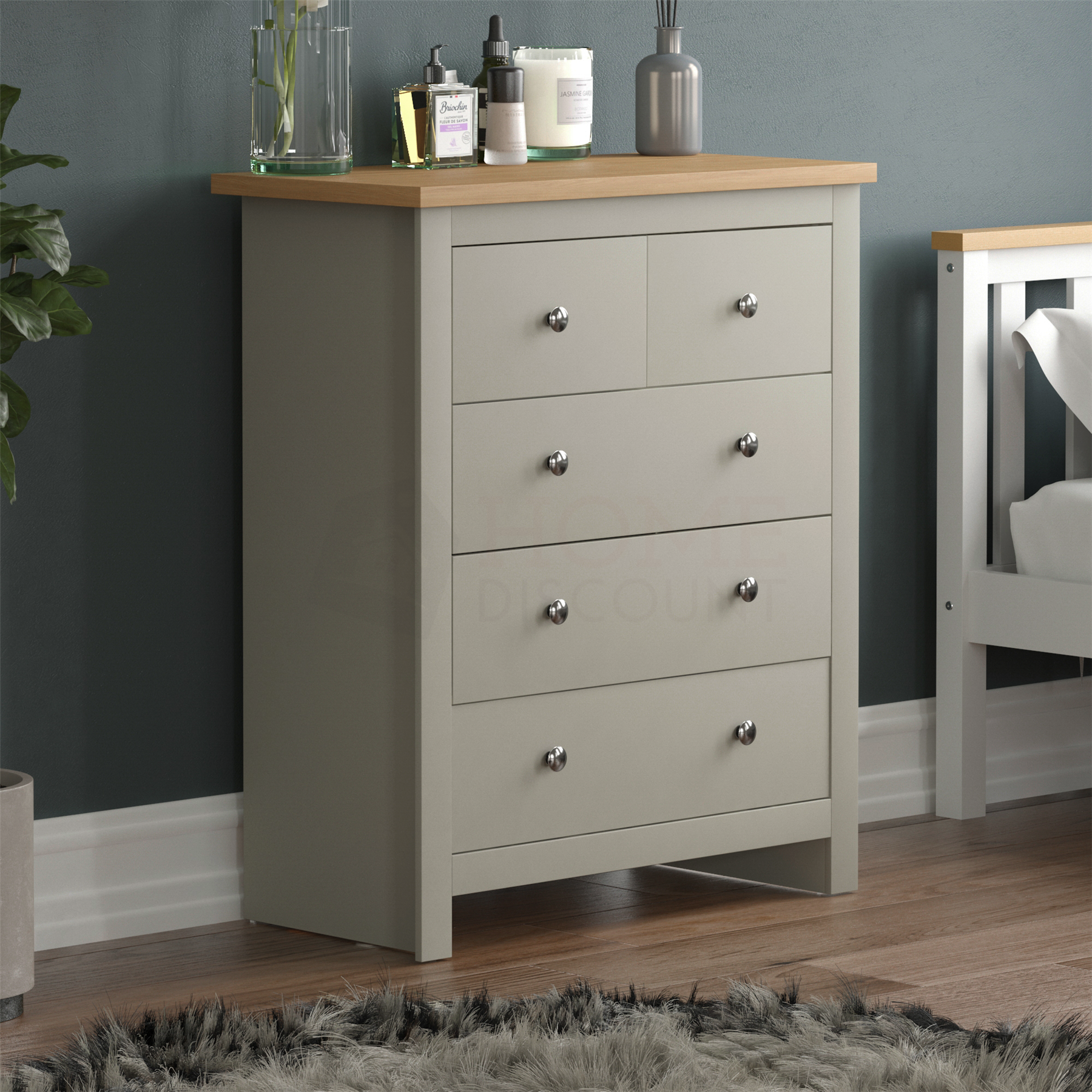 Arlington Chest of Drawers Table Bookcase Sideboard Bedroom Living Room MDF Grey - Picture 151 of 210