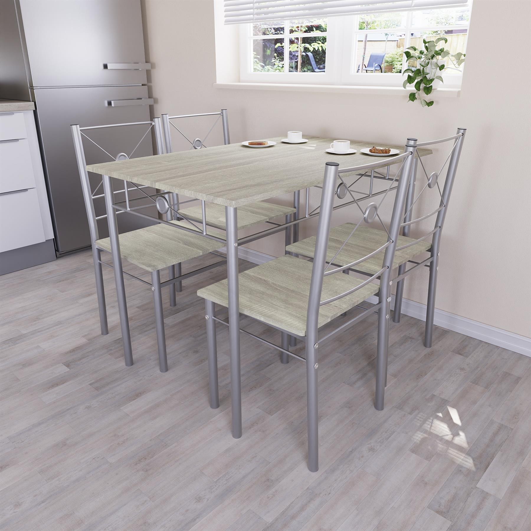 Wooden Dining Table & Chair Set 2 / 4 Seater Bench Chair Kitchen Room Furniture - Picture 78 of 82