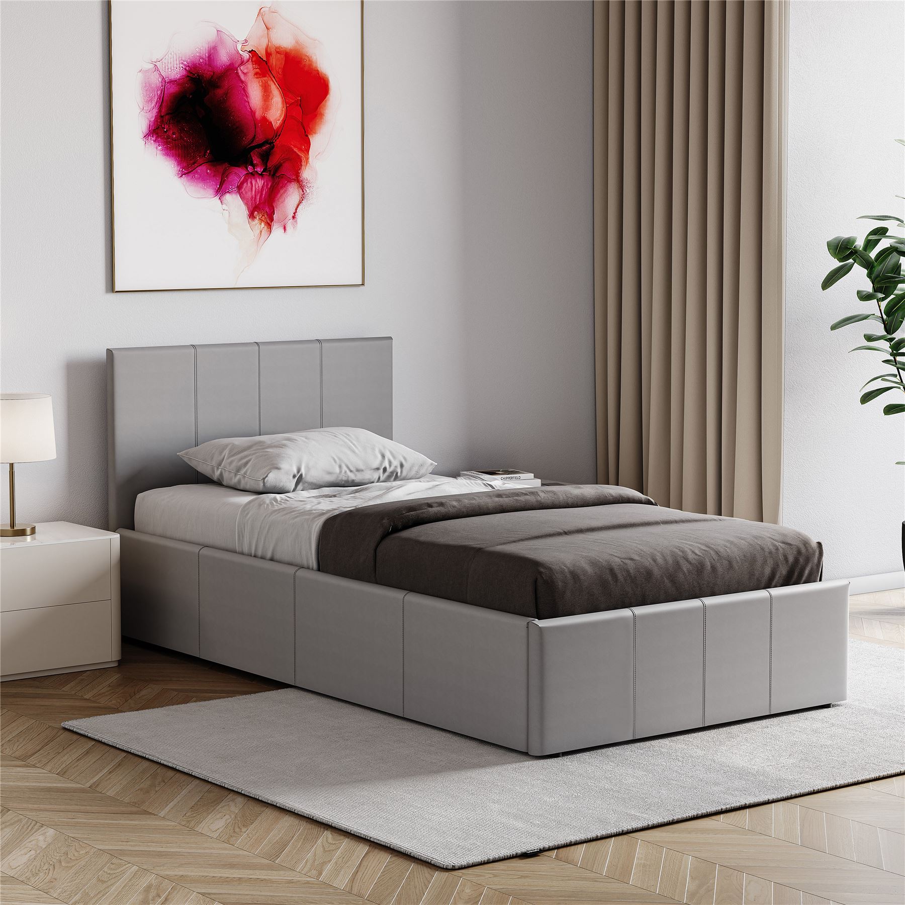 Bed Faux Leather Small Double King Size 3FT 4Ft 5Ft Ottoman Storage UKFR - Picture 65 of 75