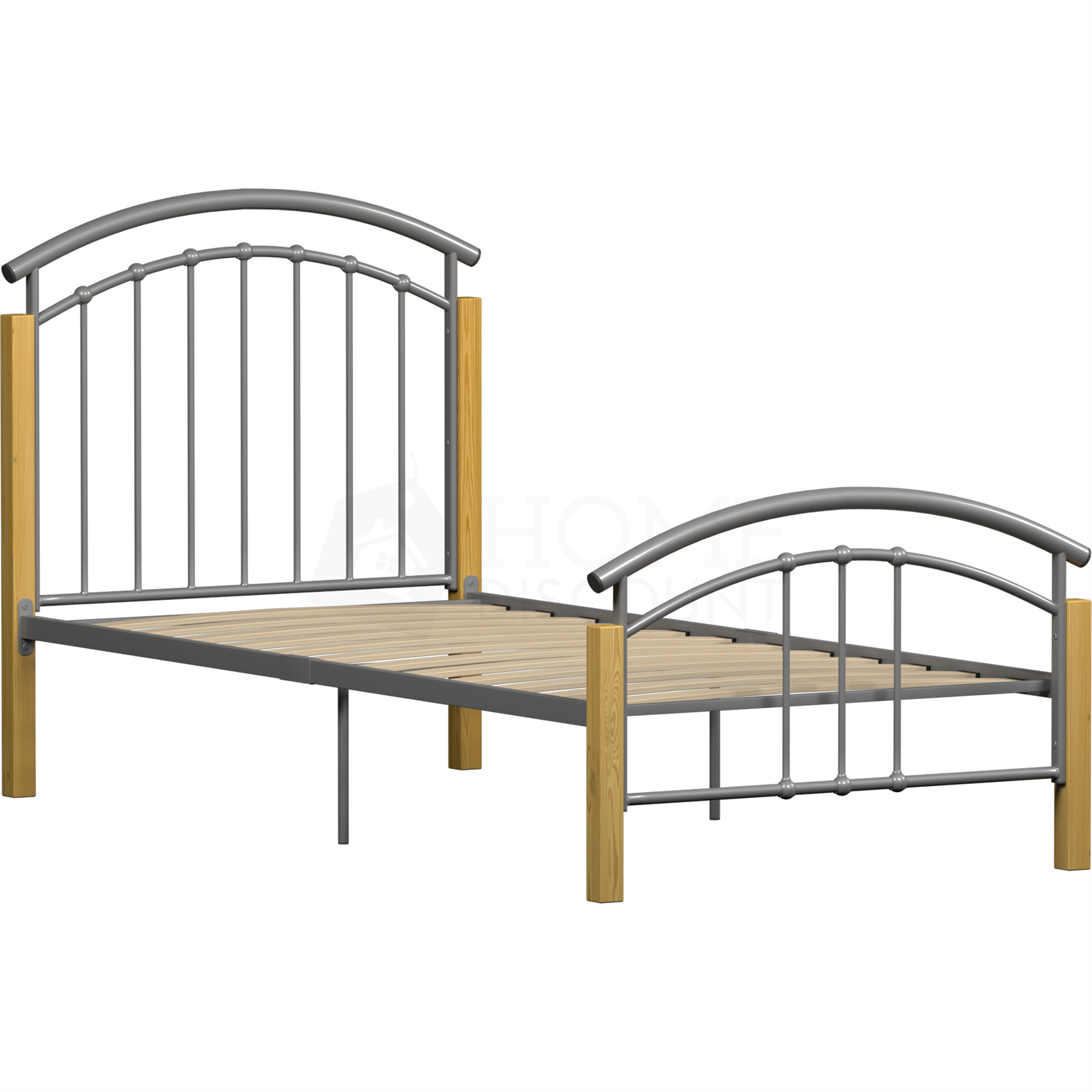 Metal Bed Single Double King Size Slat Base Headboard Set Bedroom Furniture - Picture 131 of 187