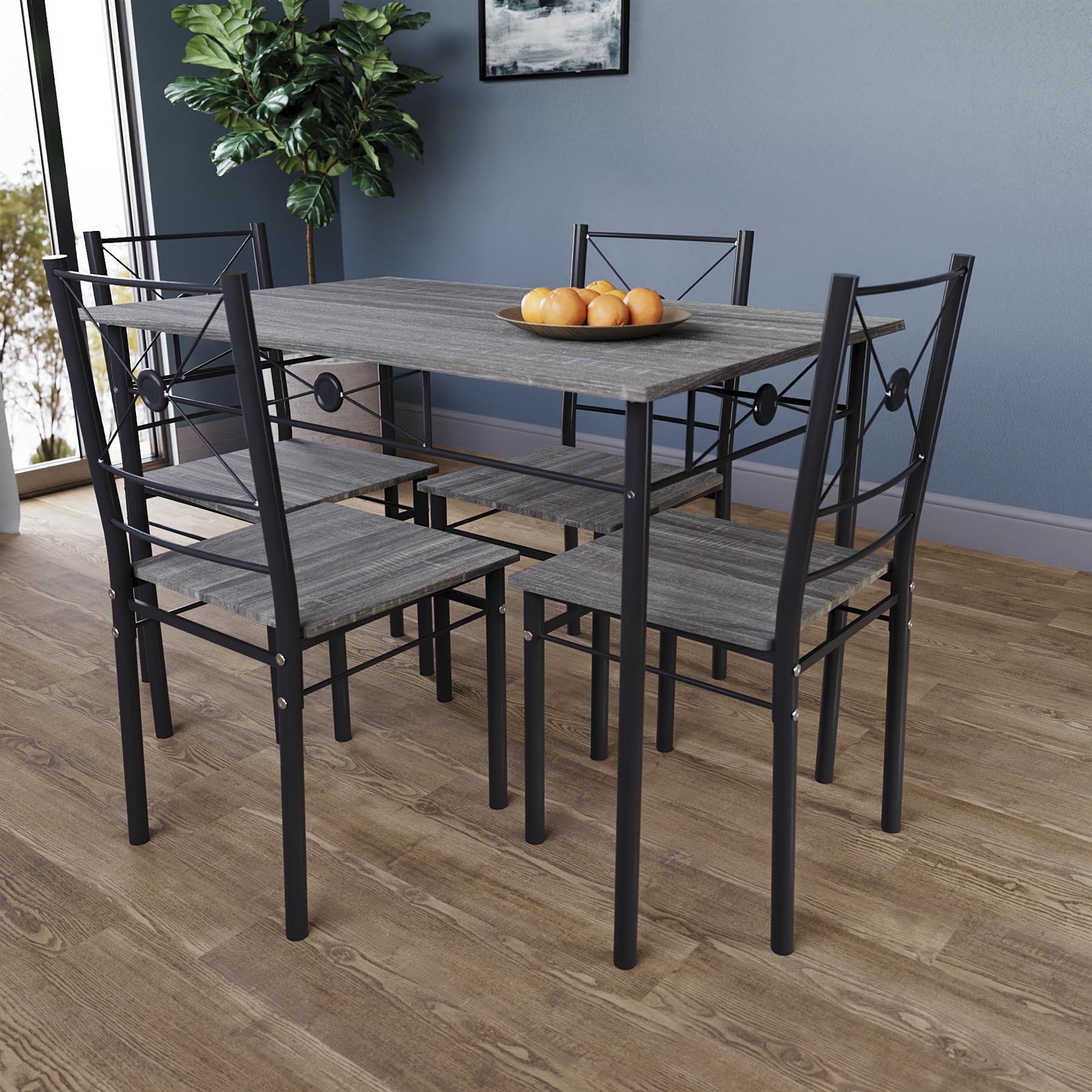 Wooden Dining Table & Chair Set 2 / 4 Seater Bench Chair Kitchen Room Furniture - Picture 65 of 82