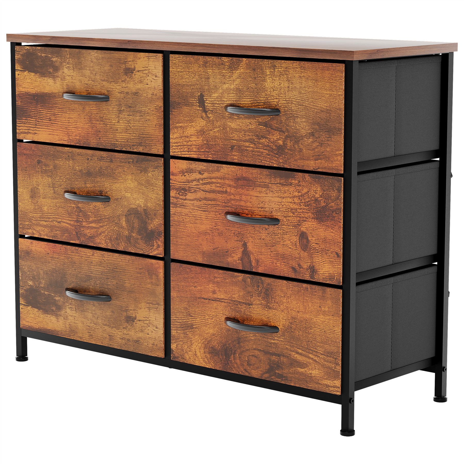 Modern Fabric Chest of Drawers Storage Organizer Bedroom Furniture 'UKFR'