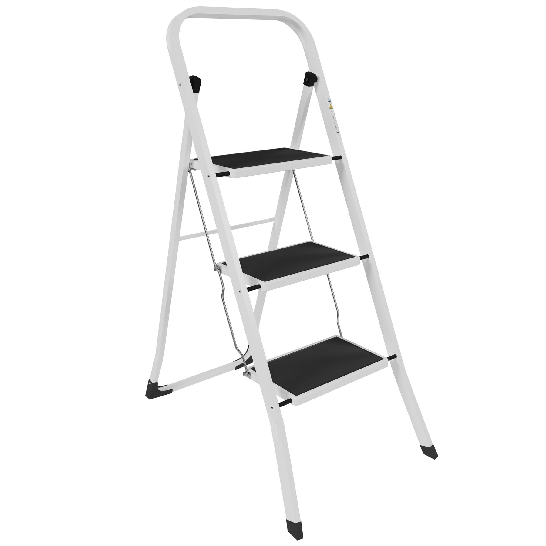 2 3 4 Step Ladder Folding Portable Compact Heavy Duty Iron Anti-Slip Mat Stool - Picture 26 of 69