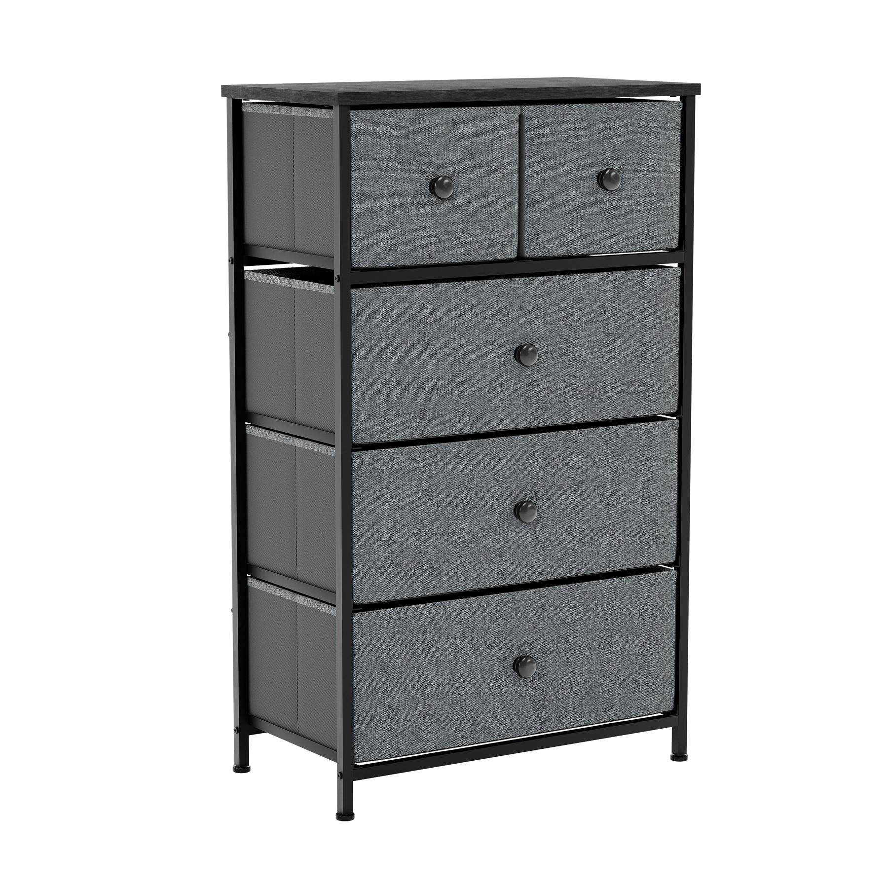 Vida Designs Modern Chest of Drawers 5 Drawer Fabric 'UKFR' Storage Bedroom - Picture 10 of 26