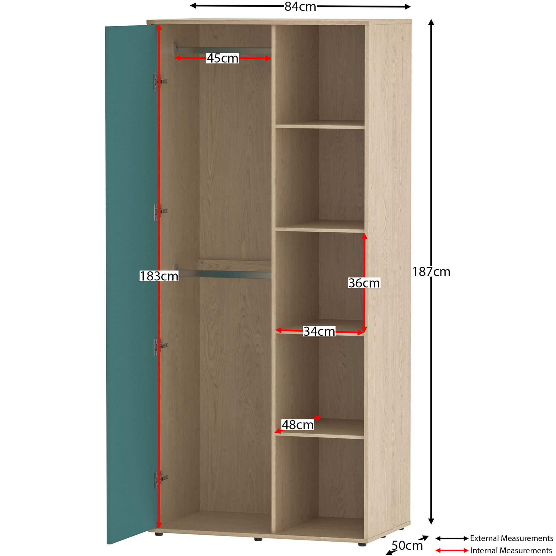 Bedroom Furniture Set Chest of Drawers Wardrobe Bedside Cabinet Table Desk - Picture 20 of 31