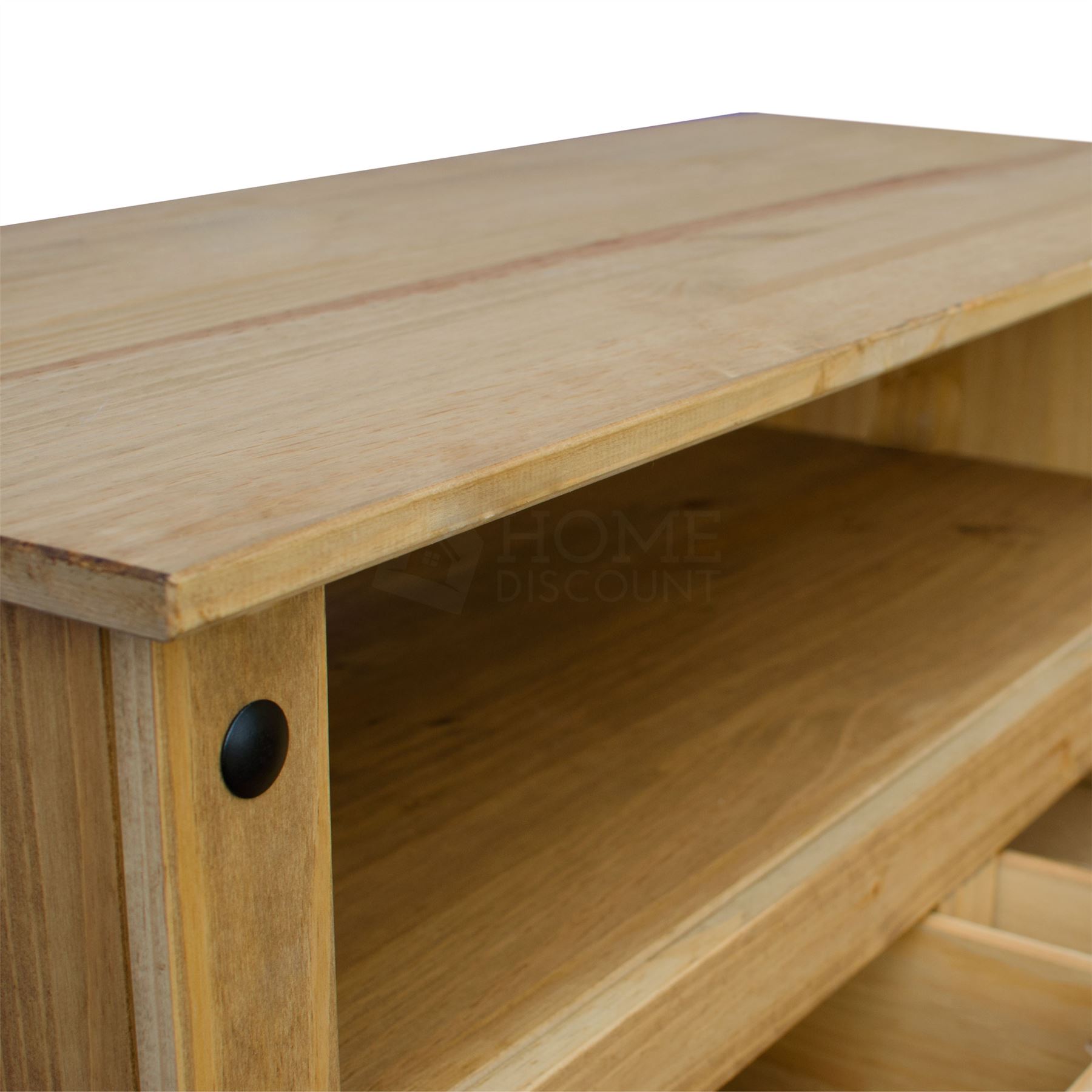 Corona Panama TV Media DVD Unit Solid Pine Wood Mexican Rustic