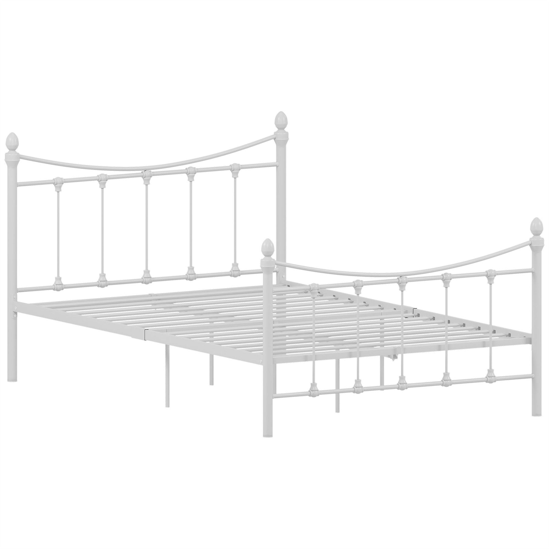 Metal Bed Single Double King Size Slat Base Headboard Set Bedroom Furniture - Picture 140 of 187