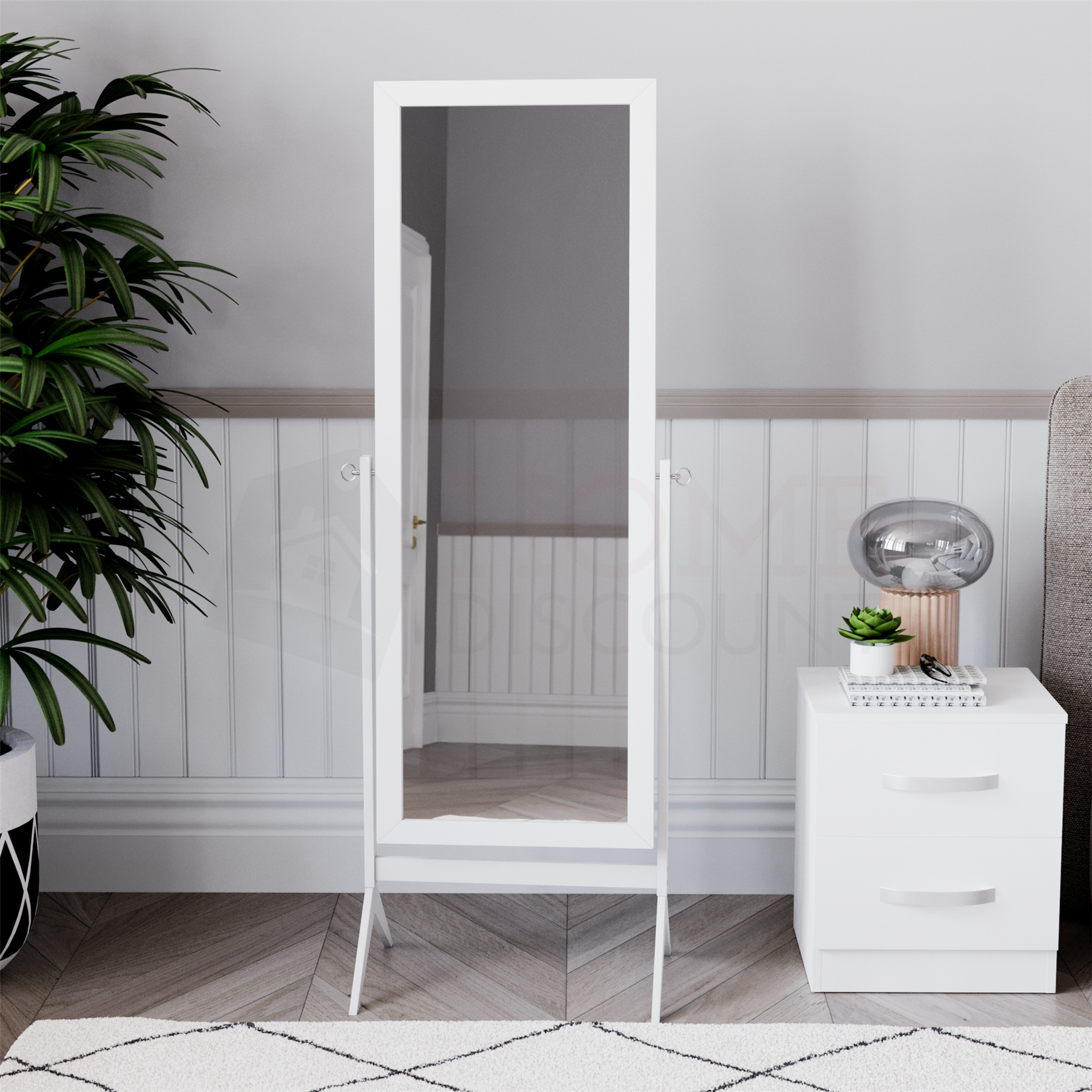 5ft Free Standing Mirror Floor Standing Cheval Full Length Dressing Bedroom - Picture 31 of 31