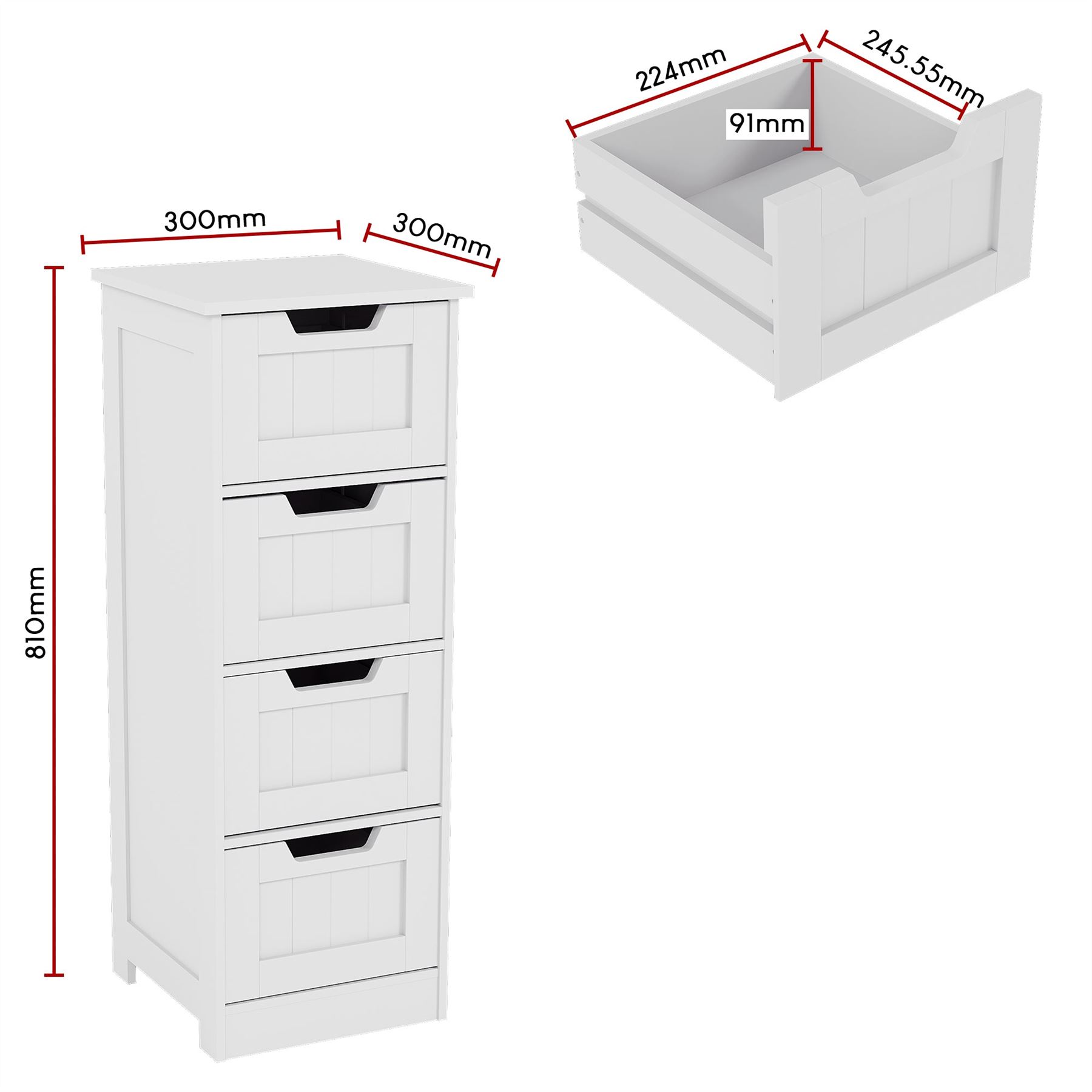 Priano Bathroom Cabinet Door Wall Mounted Freestand Storage Furniture White Grey - Picture 66 of 153