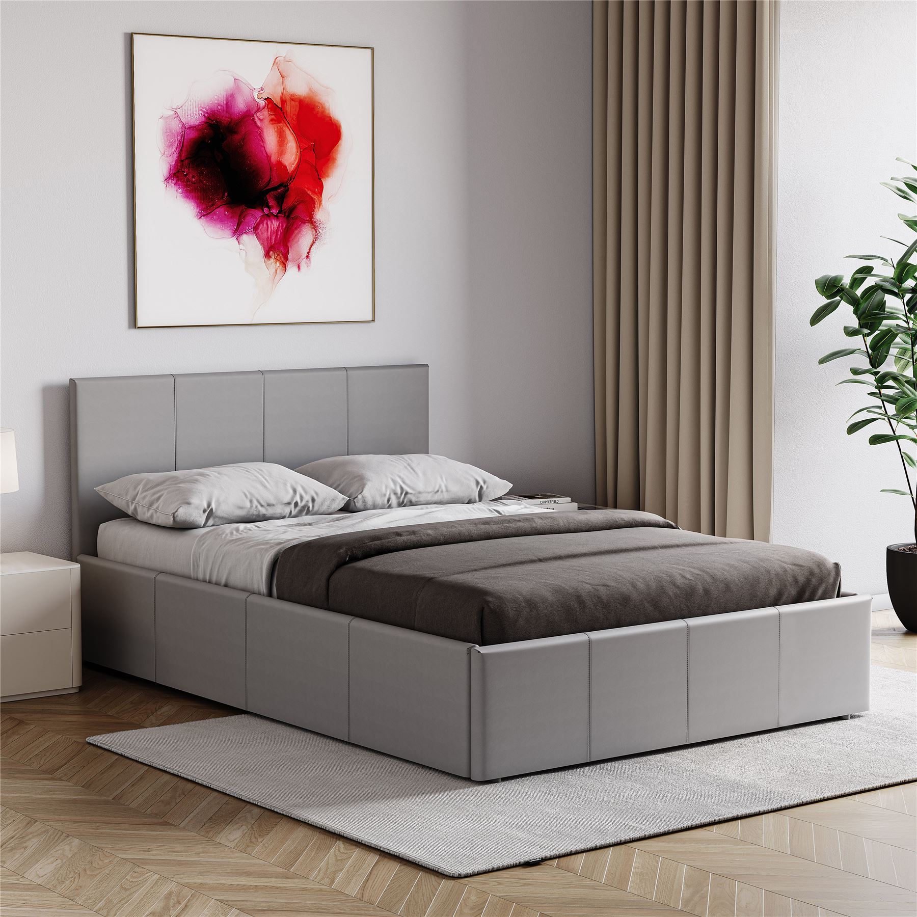 Bed Faux Leather Small Double King Size 3FT 4Ft 5Ft Ottoman Storage UKFR - Picture 68 of 75