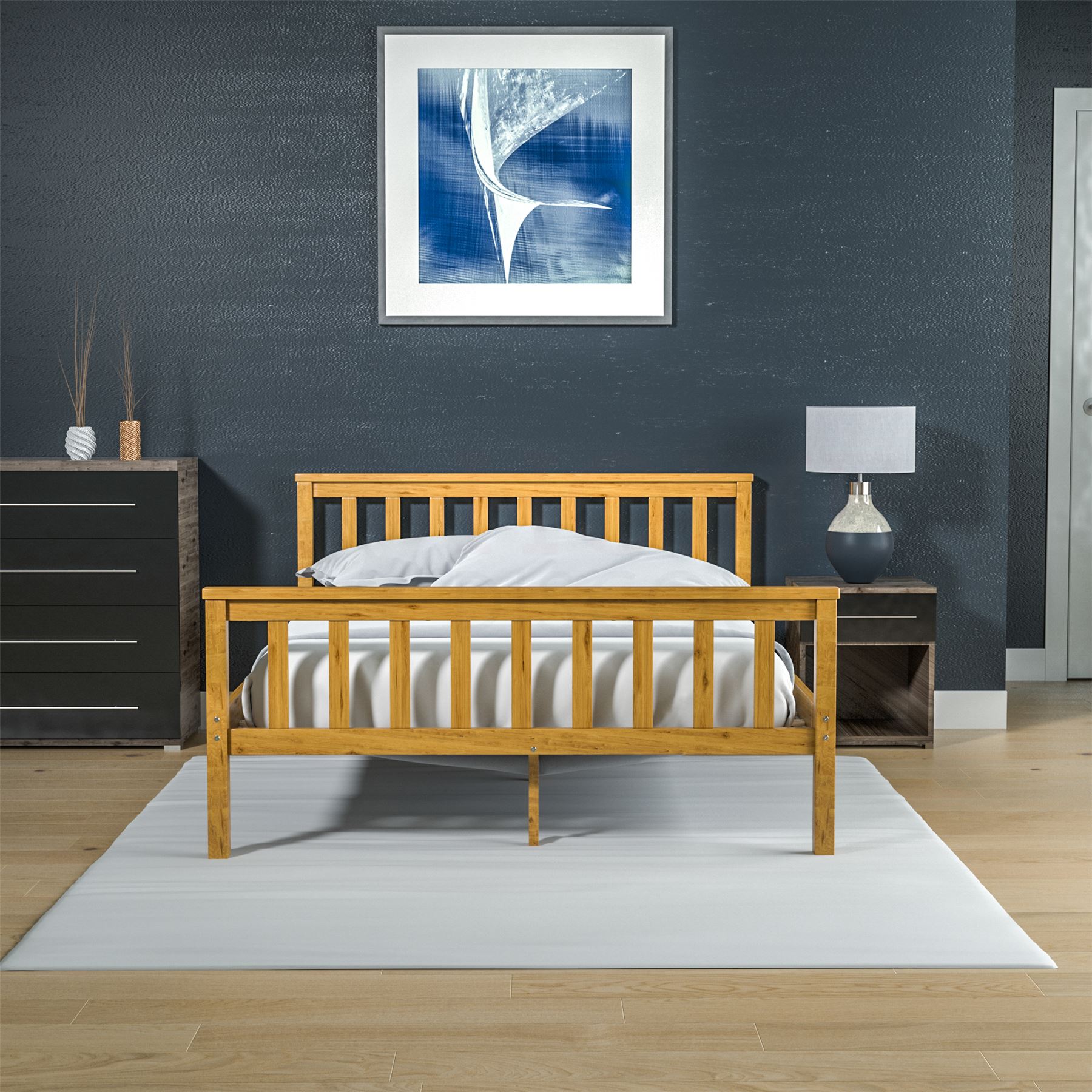wood bed milan single king size 3ft 4ft6 5ft frame wood bed milan single king size 3ft 4ft6 5ft frame
