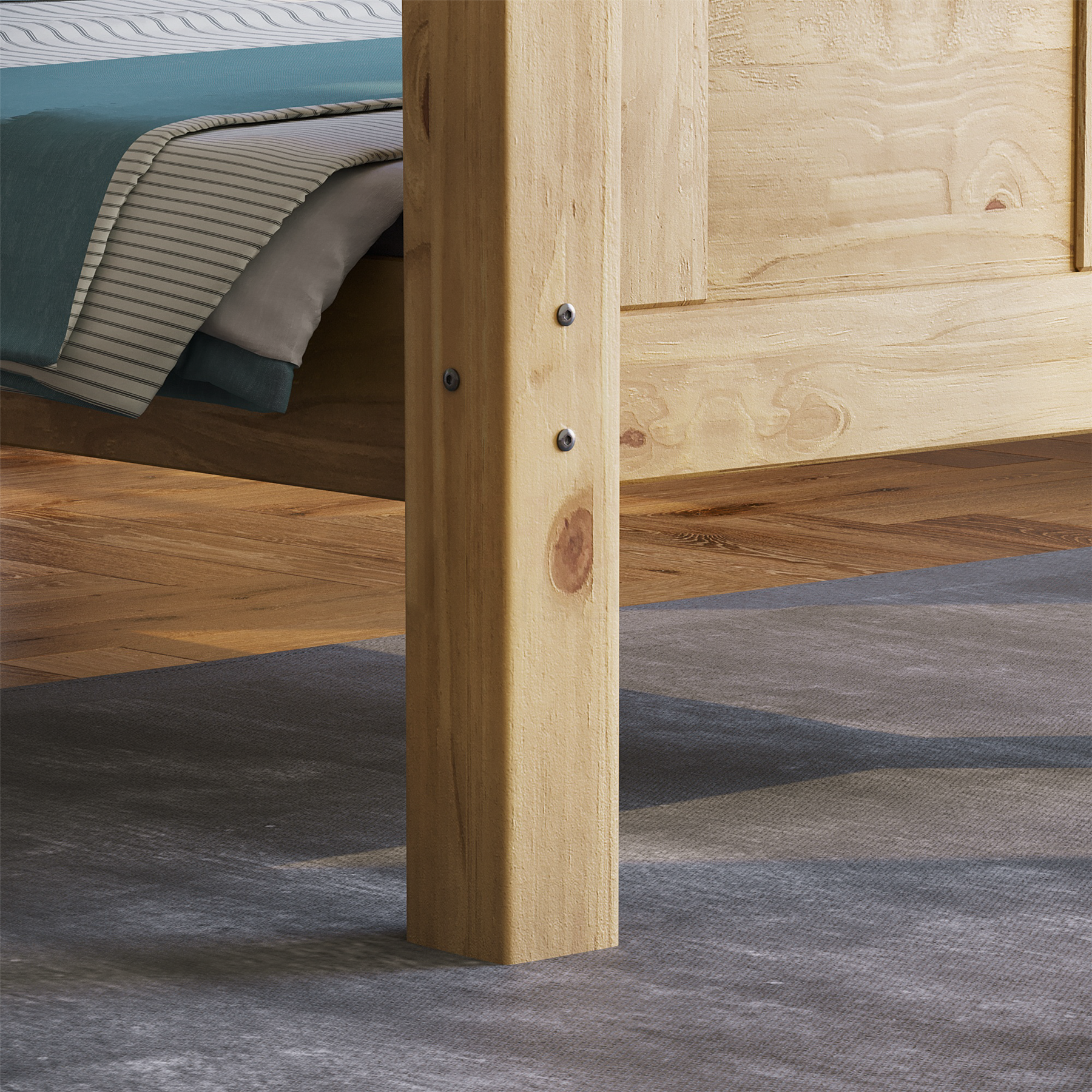 Corona Chest of Drawers Wardrobe Bed Mexican Solid Waxed Pine Bedroom Furniture - Picture 75 of 129