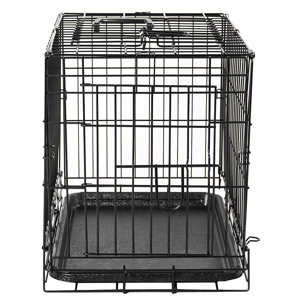 Pet Cages Metal Dog Cat Puppy Training Folding Crate Animal Transport