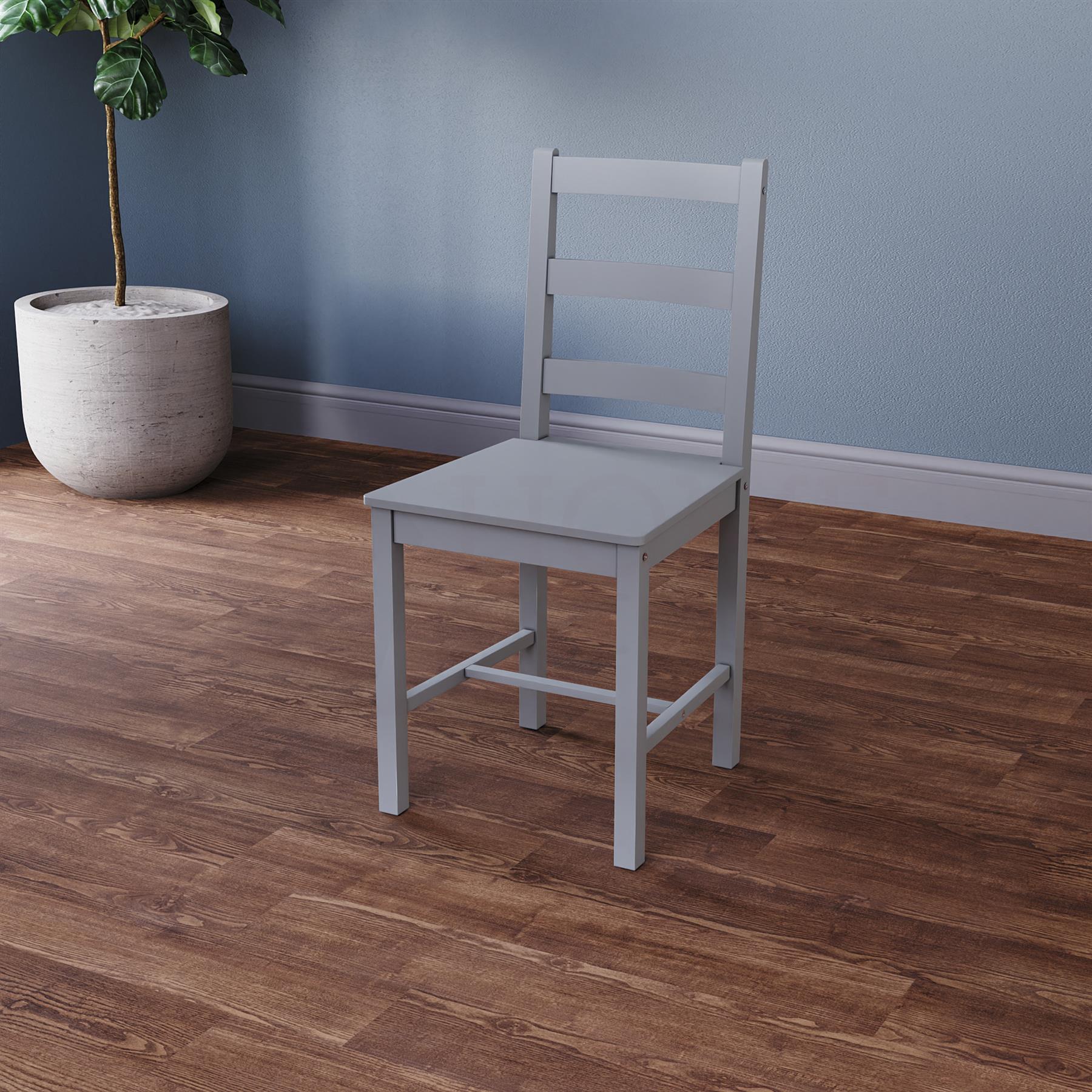 Solid Wood Dining Table and 2 4 Chairs Set Home Kitchen Furniture 3 Colours - Picture 16 of 73