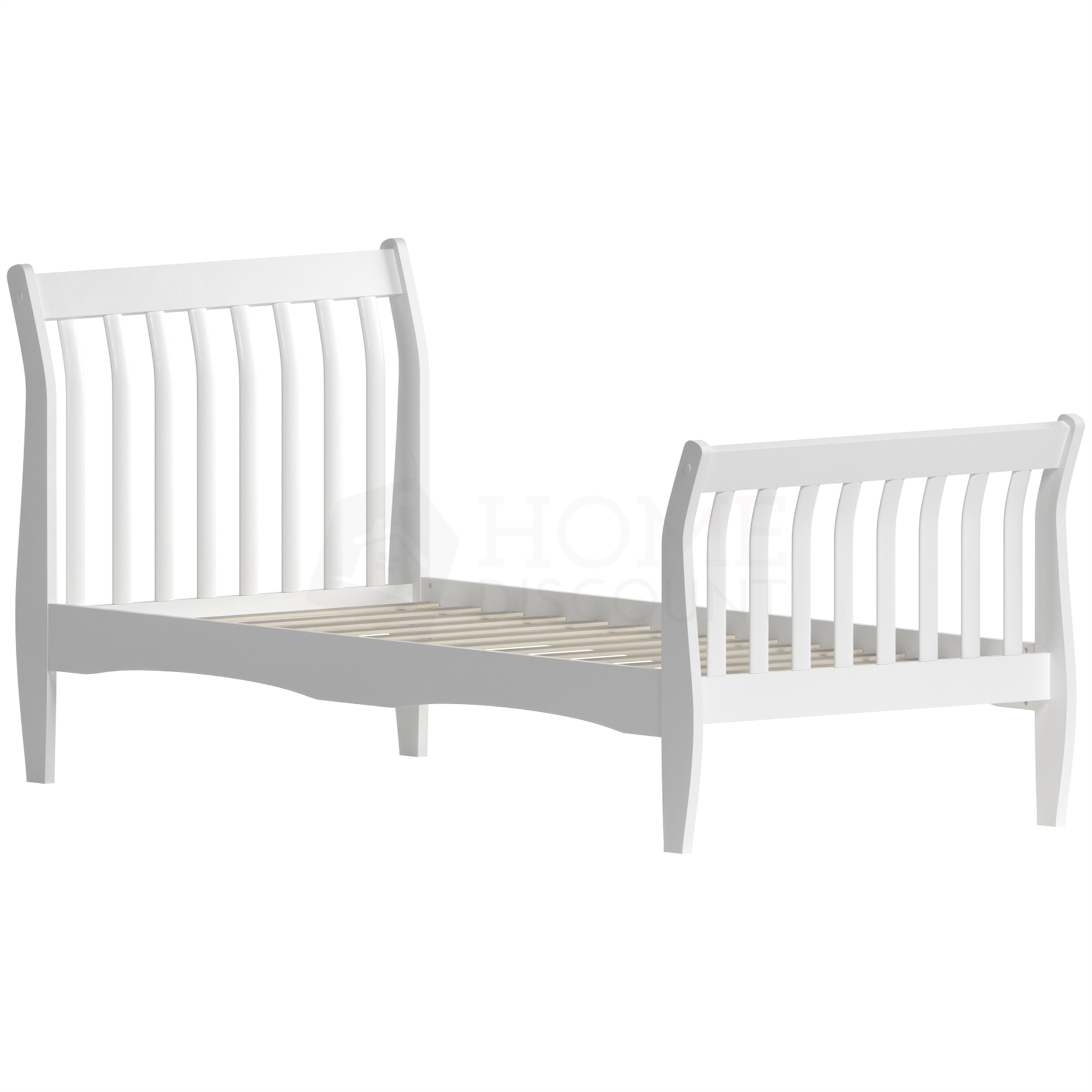 3ft Single Bed White Wooden Bed Frame Memory Foam Mattress Children Kids Bed - Picture 22 of 22