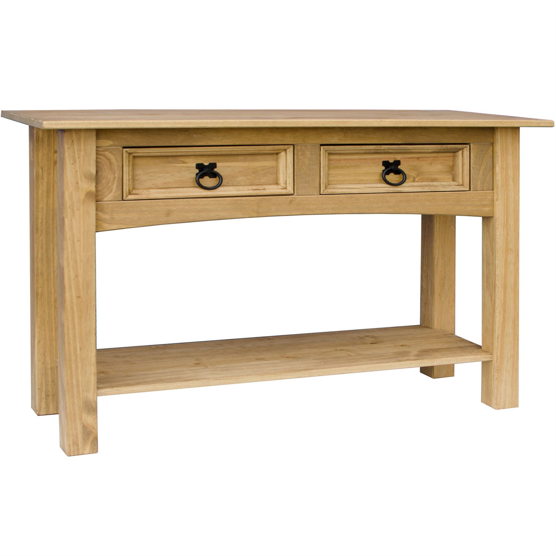 Corona 1 2 3 Drawer Console Table With Shelf Hallway End Pine By Home