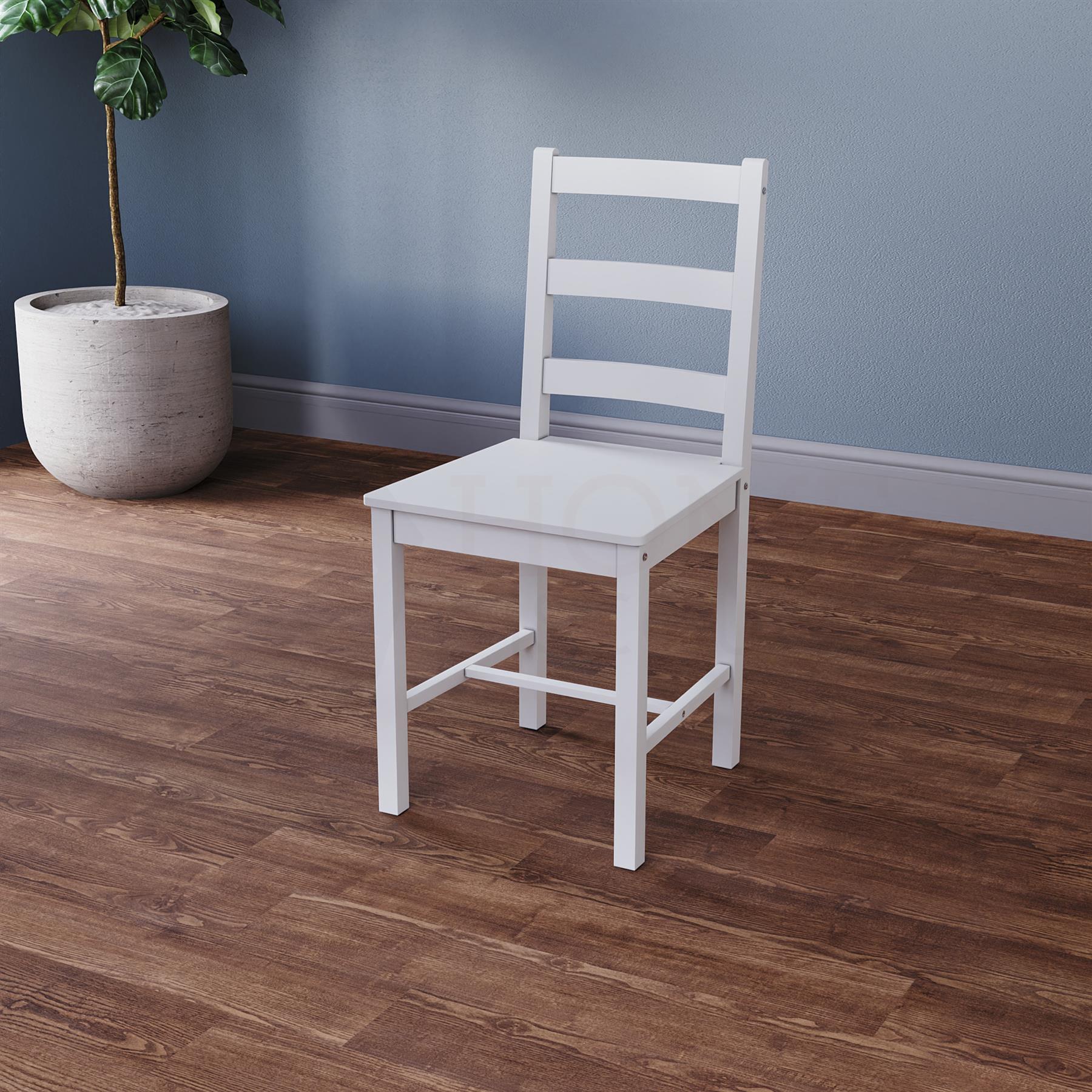 Solid Wood Dining Table and 2 4 Chairs Set Home Kitchen Furniture 3 Colours - Picture 32 of 73
