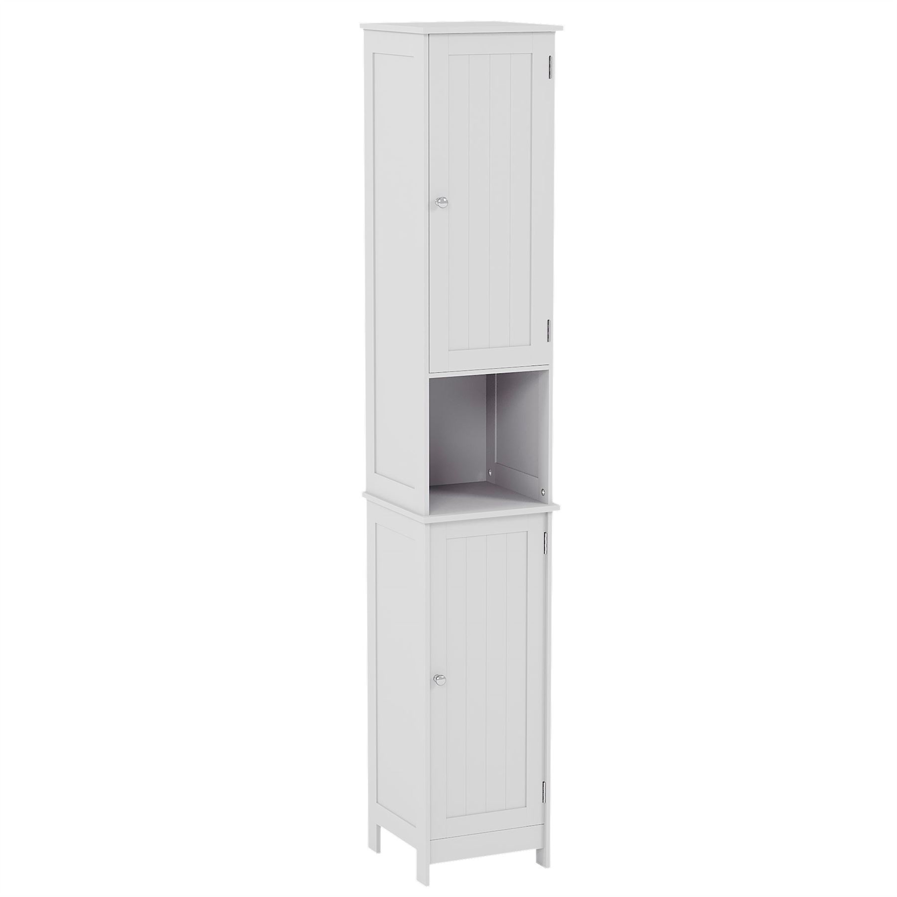 Priano Bathroom Cabinet Door Wall Mounted Freestand Storage Furniture White Grey - Picture 120 of 153