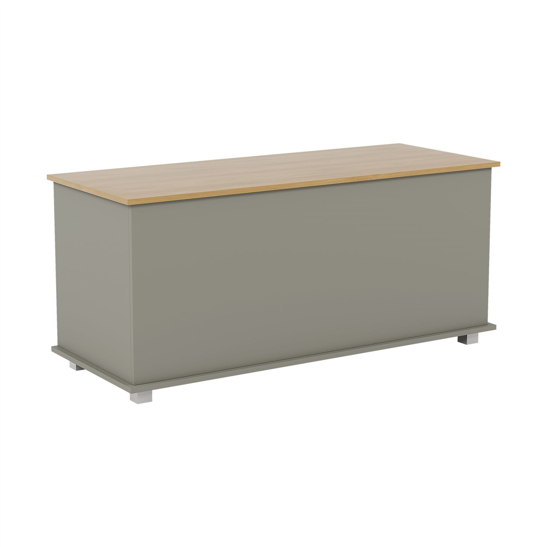 Arlington Storage Ottoman Chest Grey White Toy Chest Bedding Blanket Box Large