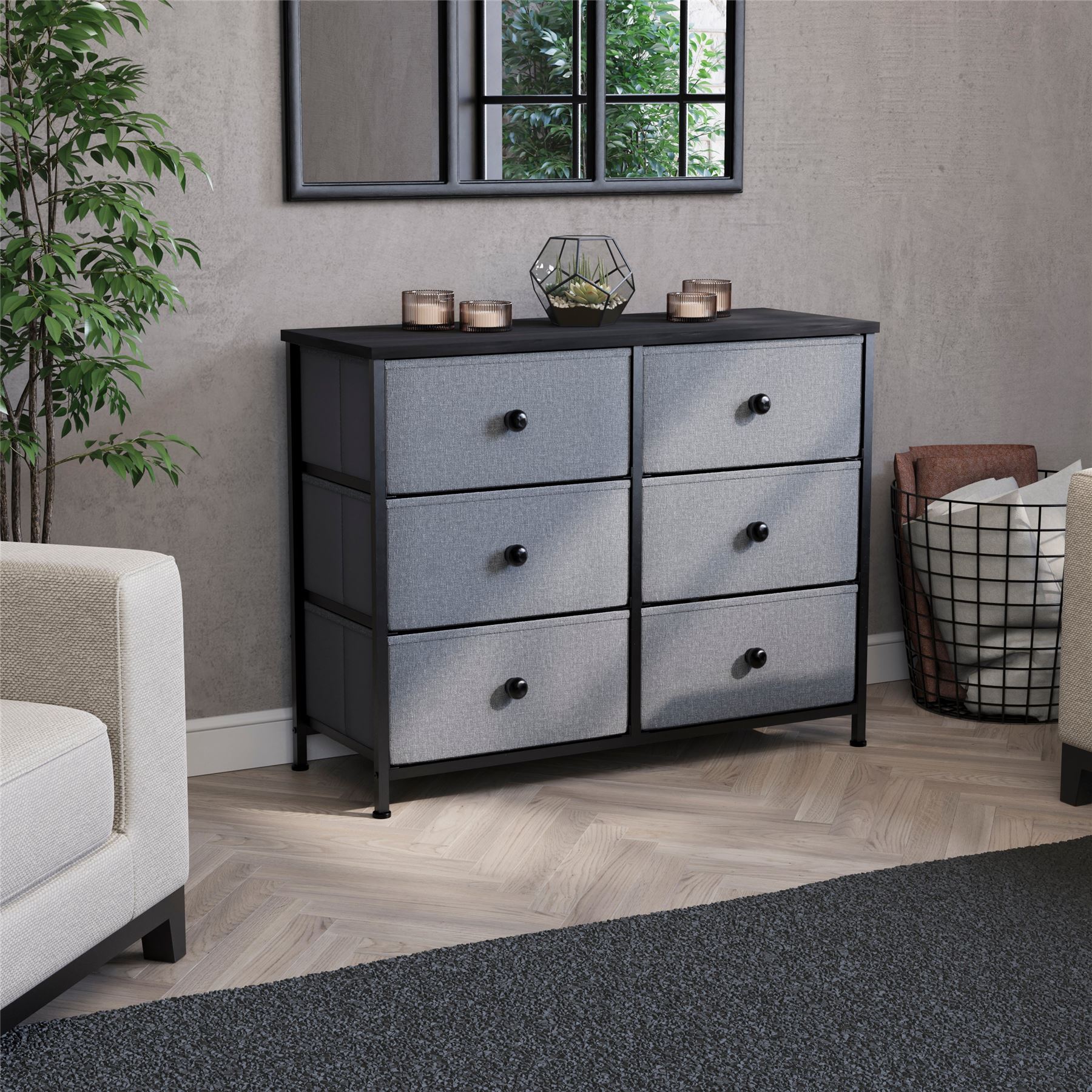 Vida Designs Stoff Kommode Aufbewahrungsschrank Schlafzimmer Flur 'UKFR' - Bild 102 von 193