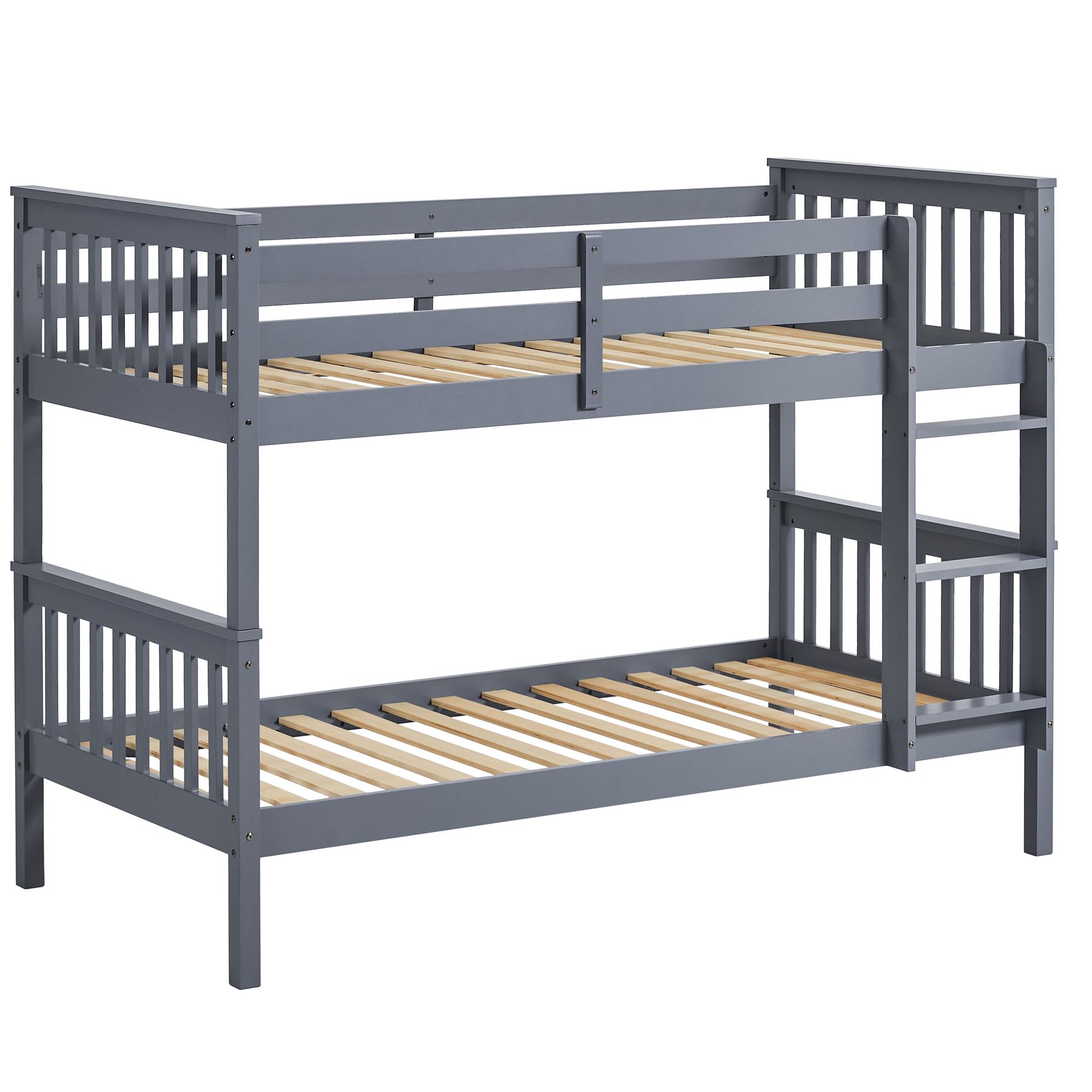Wooden Bunk Beds Detachable Triple Sleeper High Sleeper Ladder Kids - Picture 2 of 25