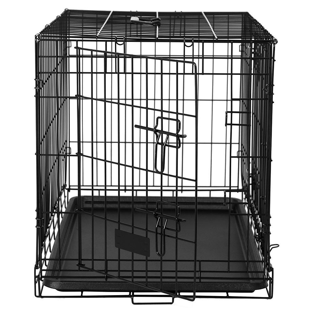 Pet Cages Metal Dog Cat Puppy Training Folding Crate Animal Transport