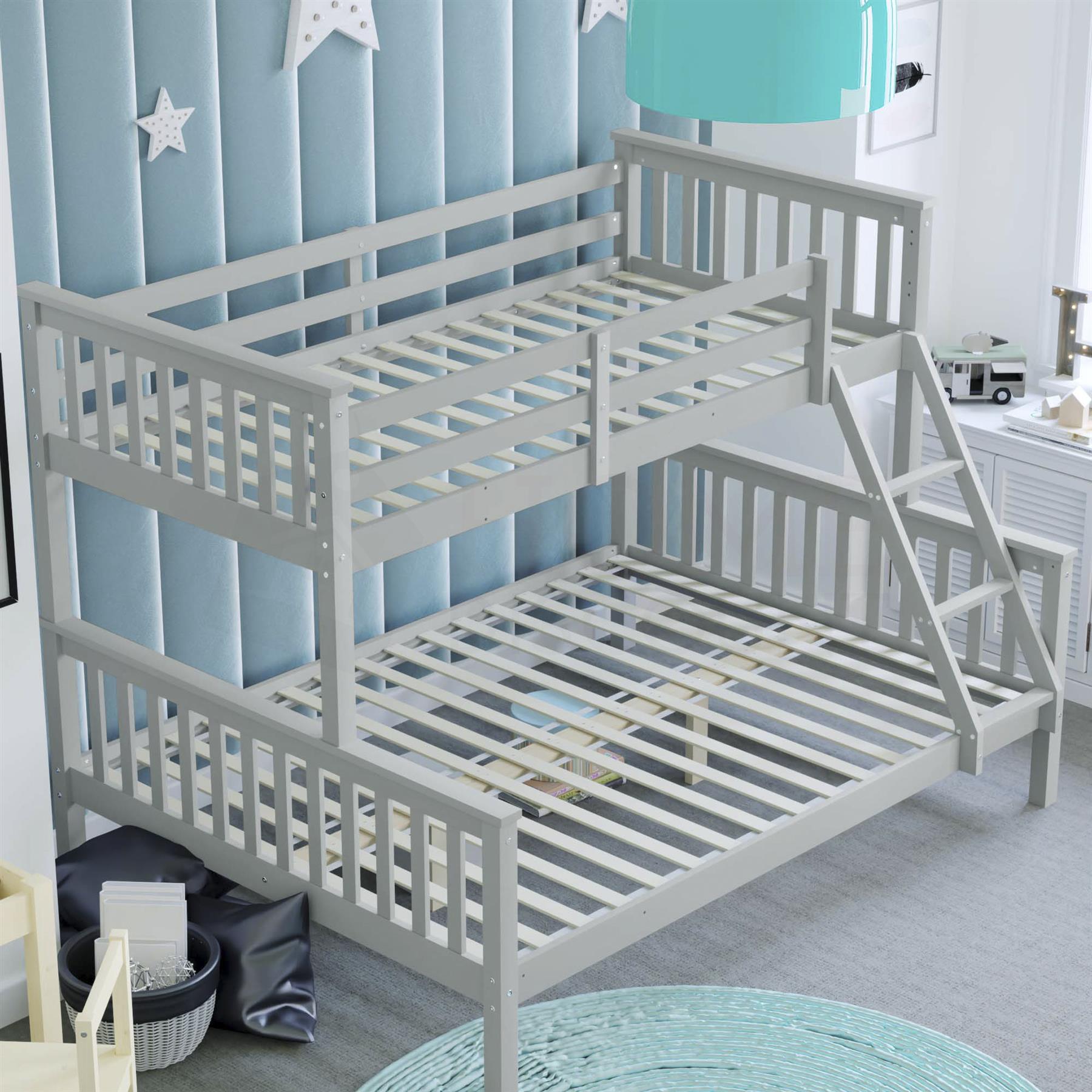Dreibettzimmer Etagenbett Massivholzrahmen Kinder Kids Doppel & Einzel 4 Fuß 6 3 Fuß - Bild 8 von 17