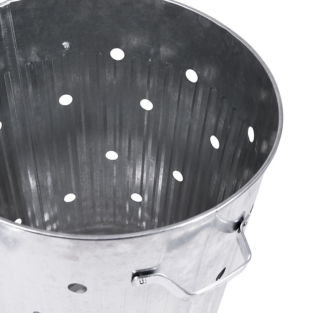 75L Litre Incinerator Galvanised Garden Rubbish Fire Bin Burner By Home