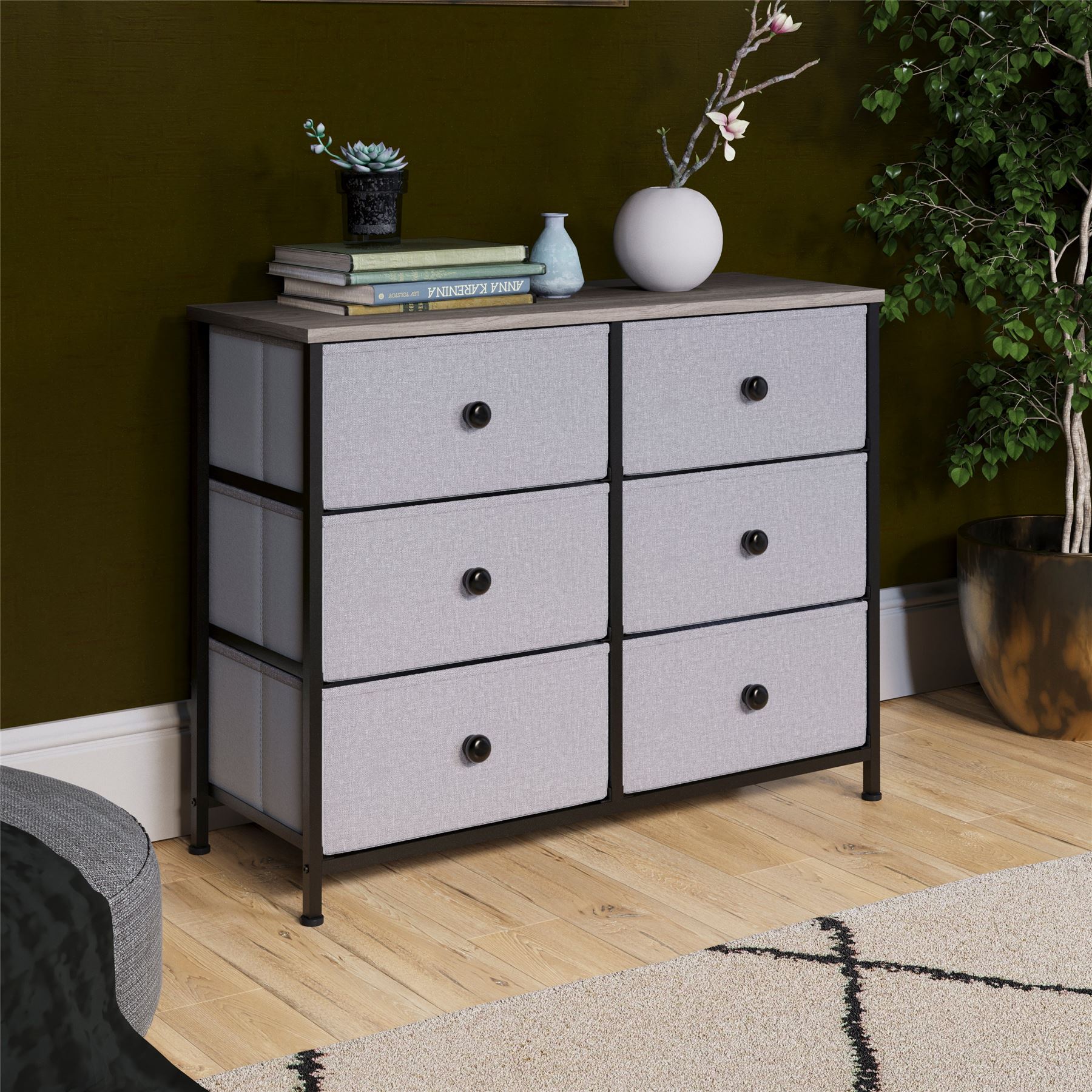 Vida Designs Stoff Kommode Aufbewahrungsschrank Schlafzimmer Flur 'UKFR' - Bild 93 von 193
